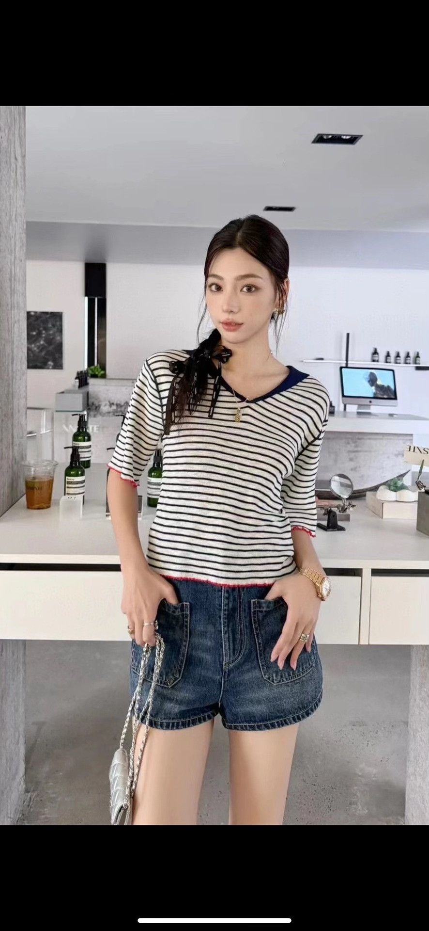 Dior Dior Nautical Stripe Women's Knit Top Size M / US 6-8 / IT 42-44 - 4 Thumbnail