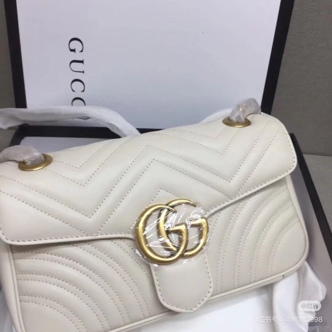Gucci Gucci Marmont 26 Leather Chain Bag Size ONE SIZE - 5 Thumbnail
