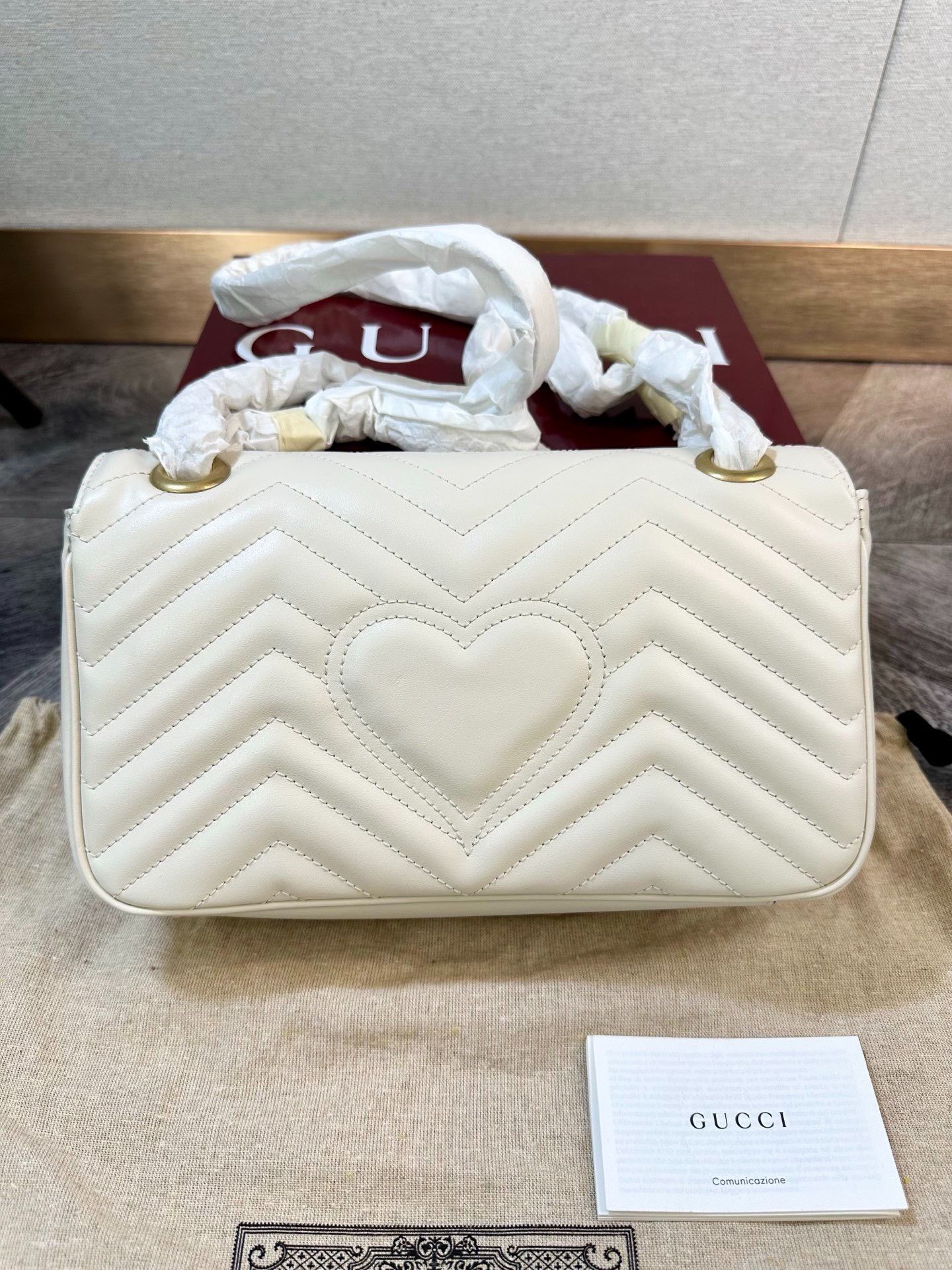Gucci Gucci Marmont 26 Leather Chain Bag Size ONE SIZE - 2 Thumbnail
