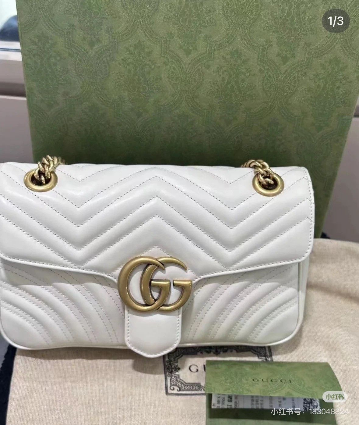 Gucci Gucci Marmont 26 Leather Chain Bag Size ONE SIZE - 4 Thumbnail