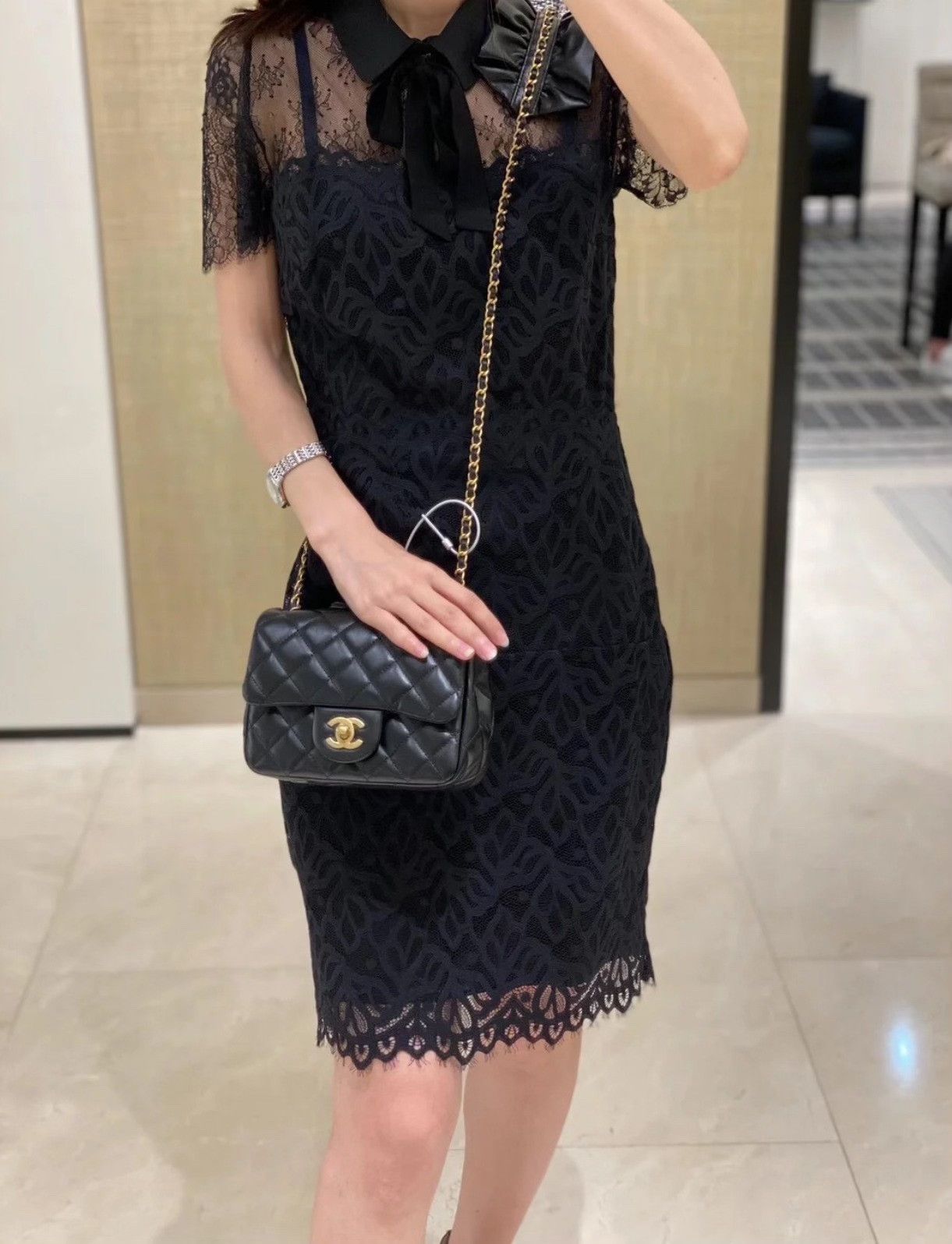 Sandro Sandro Women's Classic Lace Dress Size M / US 6-8 / IT 42-44 - 4 Thumbnail
