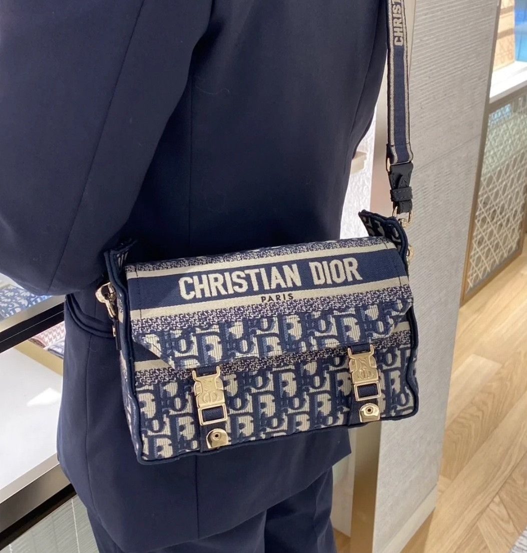 Dior Dior Blue Monogram Canvas Camp Small Messenger Size ONE SIZE - 9 Thumbnail