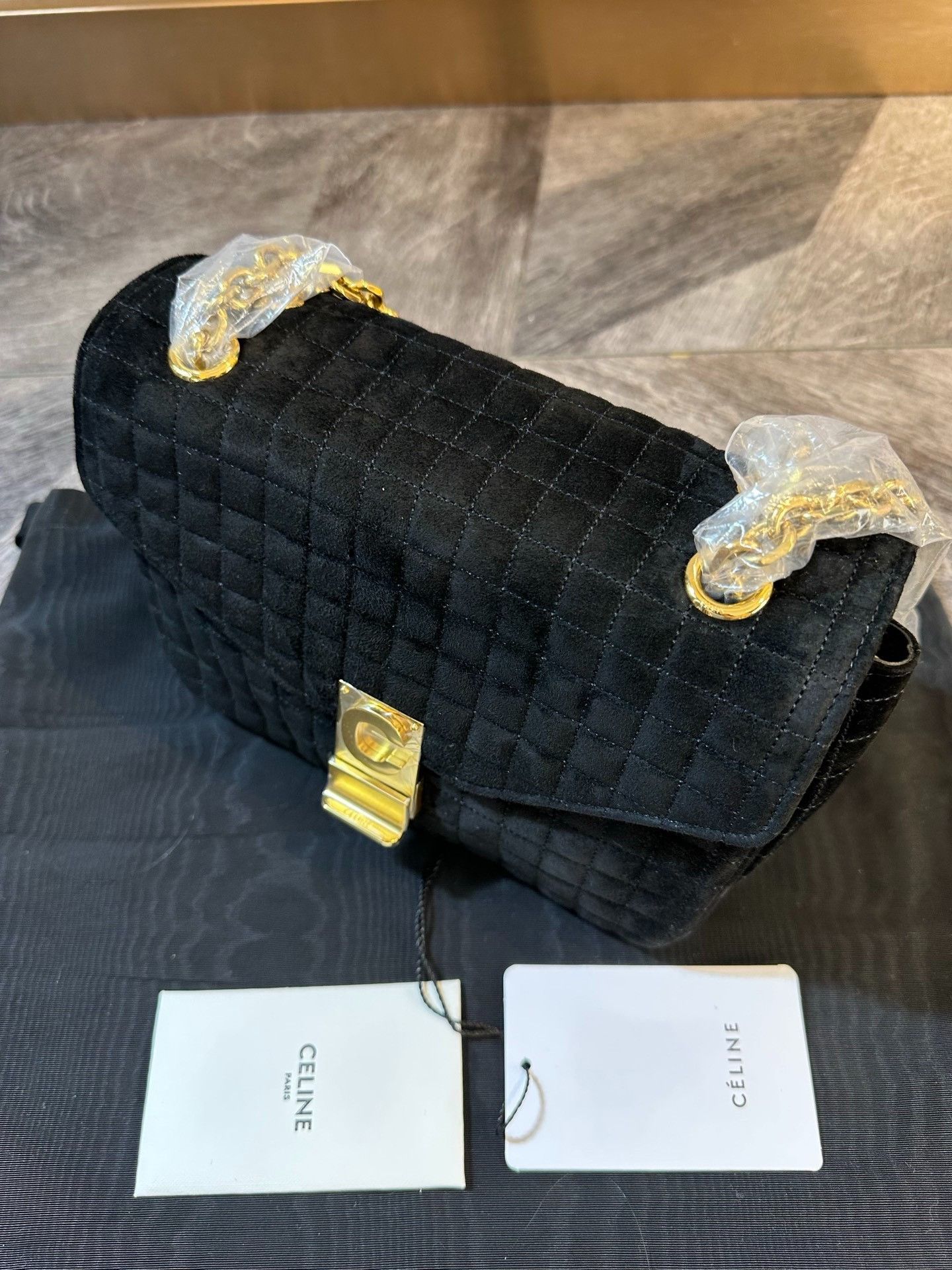 Celine Celine C Bag Quilted Chain Crossbody Size ONE SIZE - 2 Thumbnail