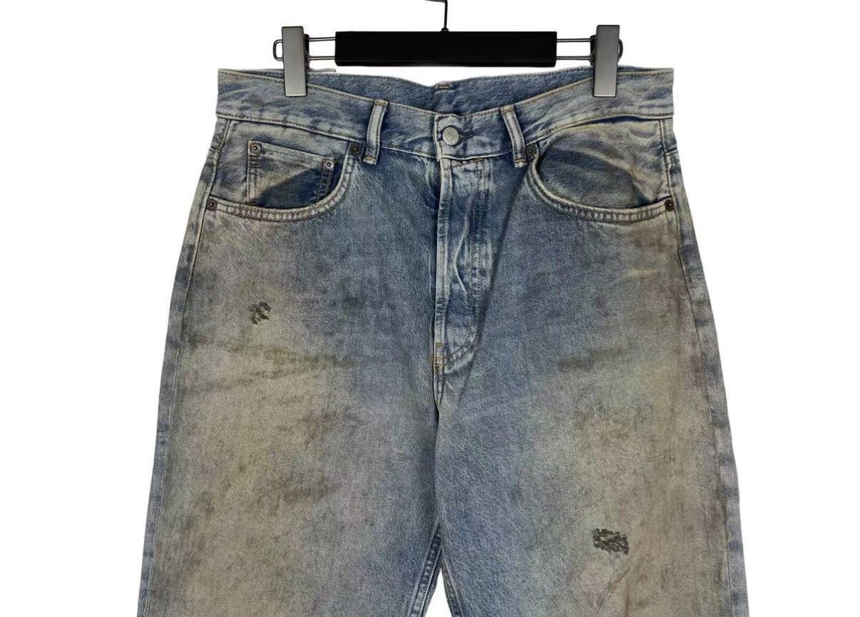 Acne Studios Blue Distressed Denim Jeans Size US 30 / EU 46 - 3 Thumbnail