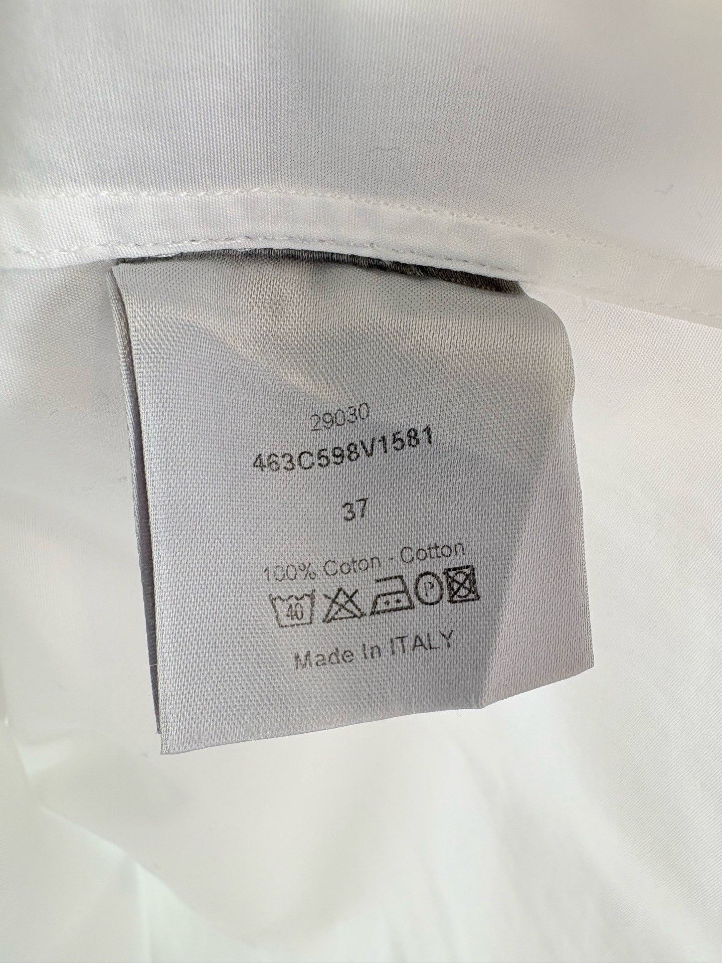 Dior DIOR Runway White Long-Sleeve Shirt Size M / US 6-8 / IT 42-44 - 4 Thumbnail