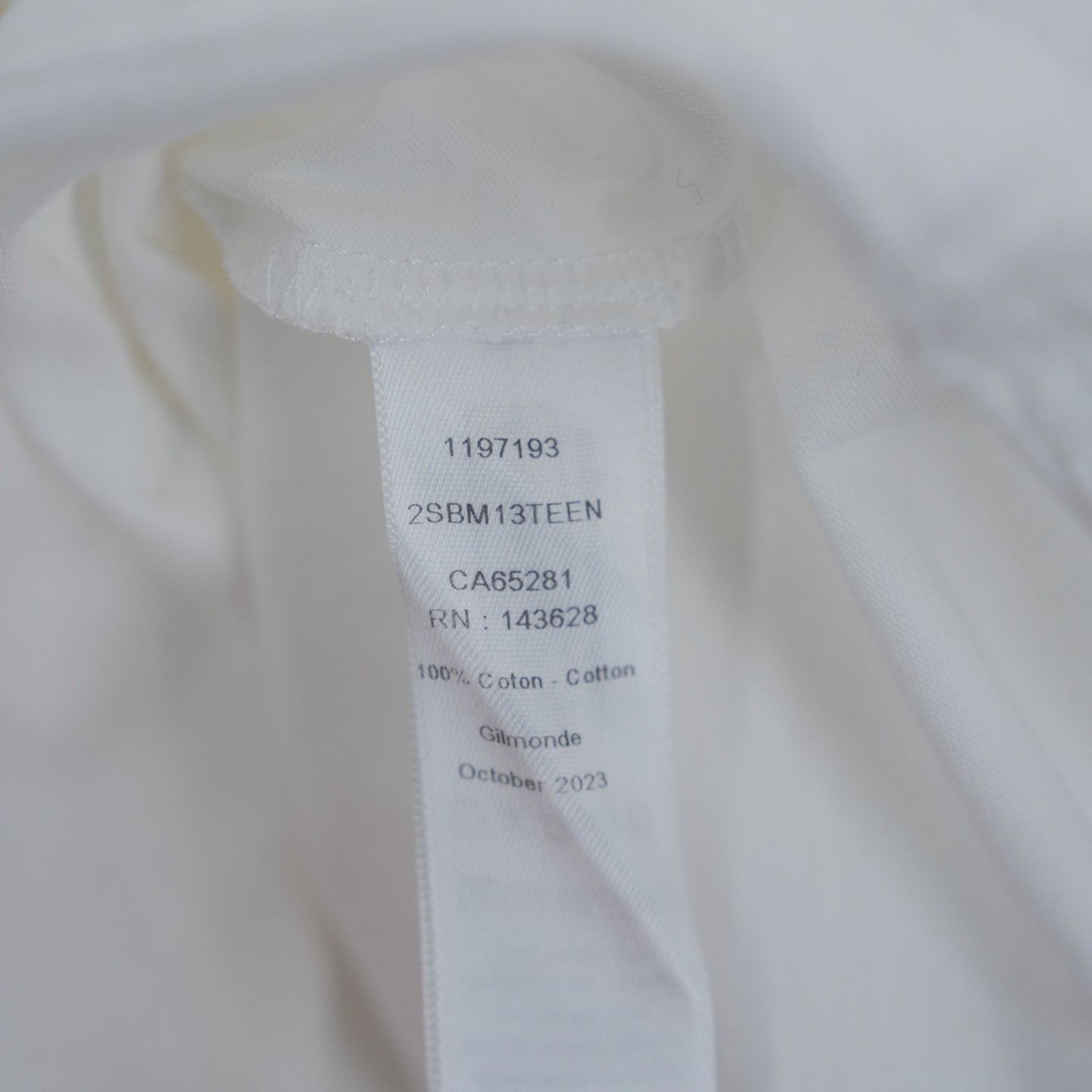 Dior Dior Ivory Cotton Short-Sleeve T-Shirt Size M / US 6-8 / IT 42-44 - 4 Thumbnail
