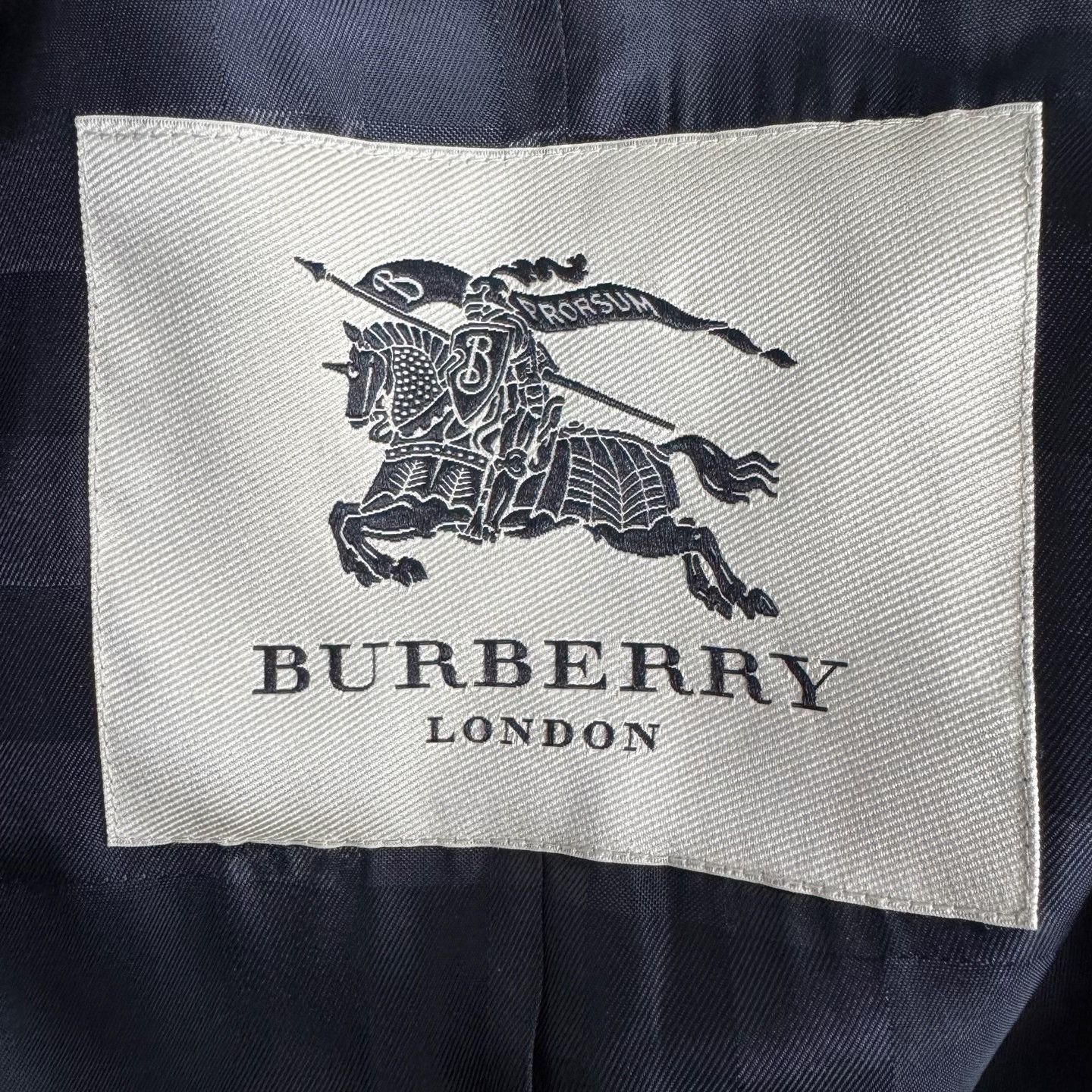 Burberry Burberry Black Double-Breasted Short Lapel Coat Size M / US 6-8 / IT 42-44 - 3 Thumbnail