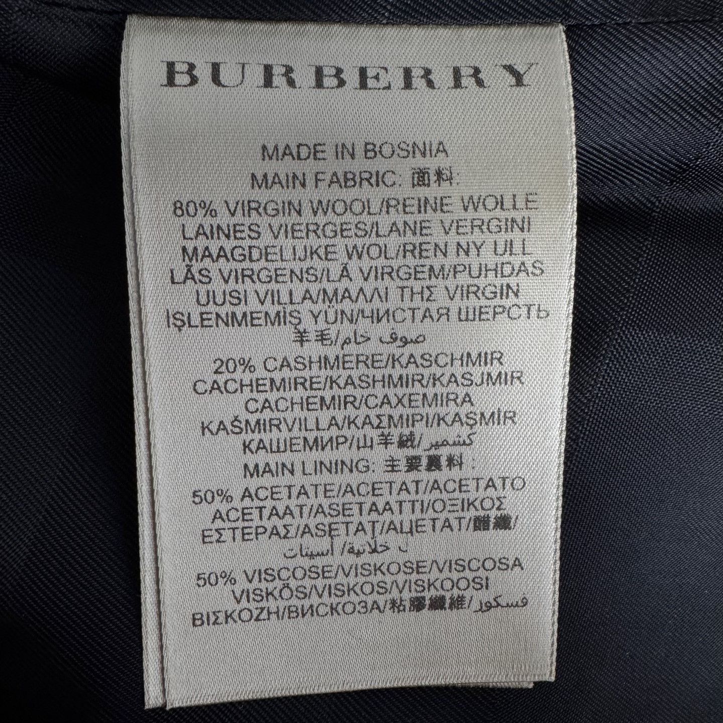 Burberry Burberry Black Double-Breasted Short Lapel Coat Size M / US 6-8 / IT 42-44 - 5 Thumbnail