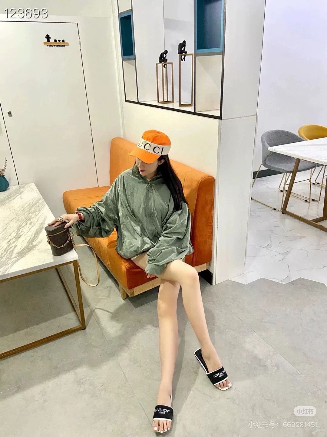 Gucci Gucci 040887 v402 Orange Runway Baseball Cap Size ONE SIZE - 9 Thumbnail