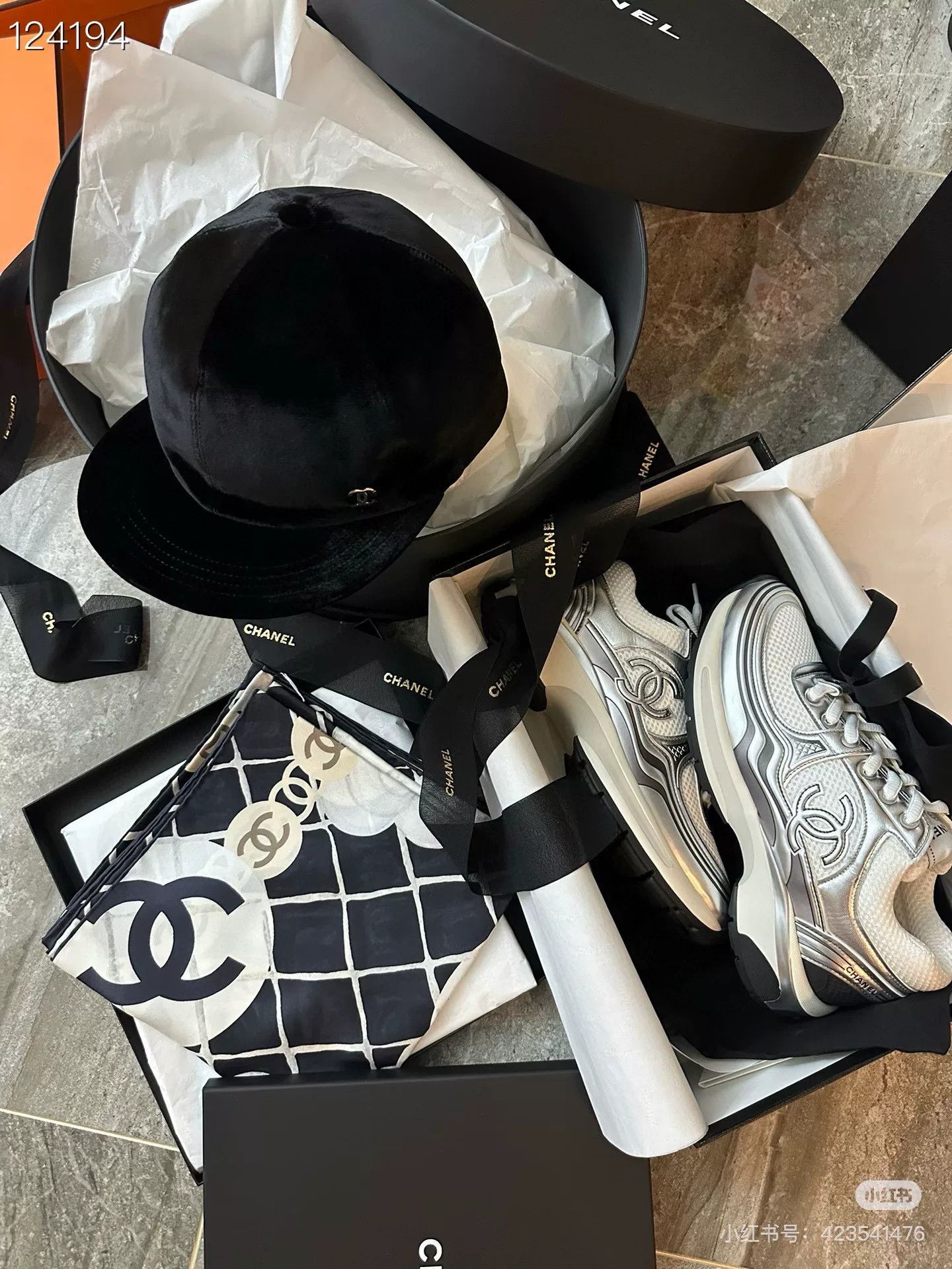 Chanel Chanel Velvet Black Equestrian Cap M Size ONE SIZE - 8 Thumbnail