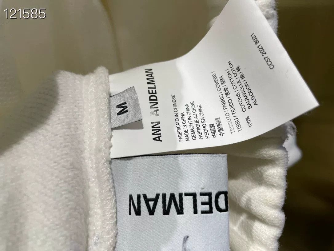 Other Ann Loose Letter Logo White Sweatpants Size 30" / US 8 / IT 44 - 4 Thumbnail