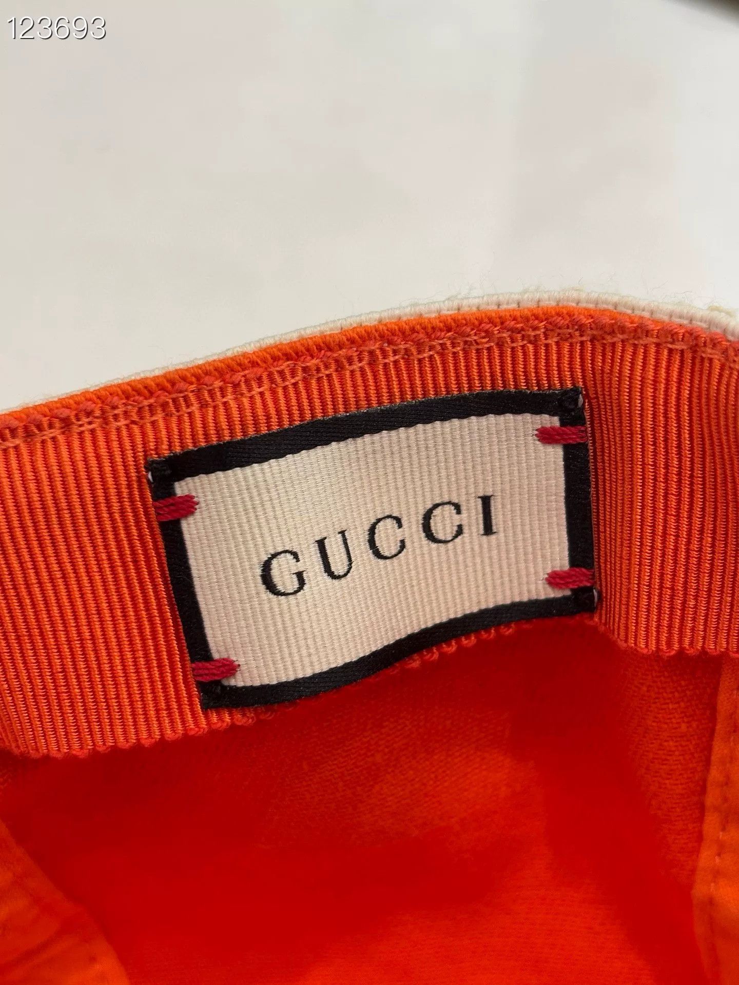 Gucci Gucci 040887 v402 Orange Runway Baseball Cap M Size ONE SIZE - 4 Thumbnail