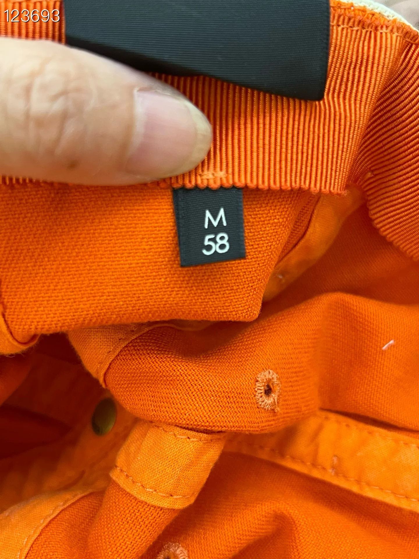 Gucci Gucci 040887 v402 Orange Runway Baseball Cap M Size ONE SIZE - 6 Thumbnail