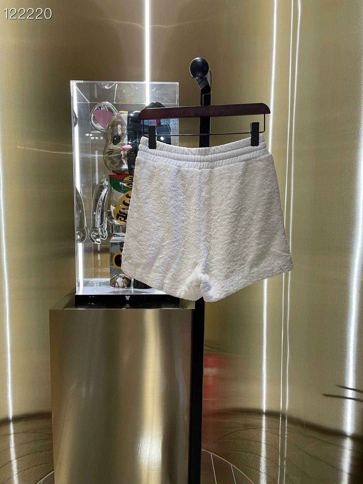 Miu Miu MiuMiu Towel Fabric White Shorts Size 33" - 2 Thumbnail