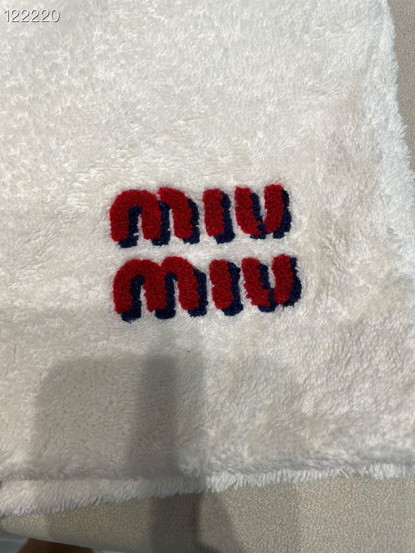 Miu Miu MiuMiu Towel Fabric White Shorts Size 33" - 4 Thumbnail
