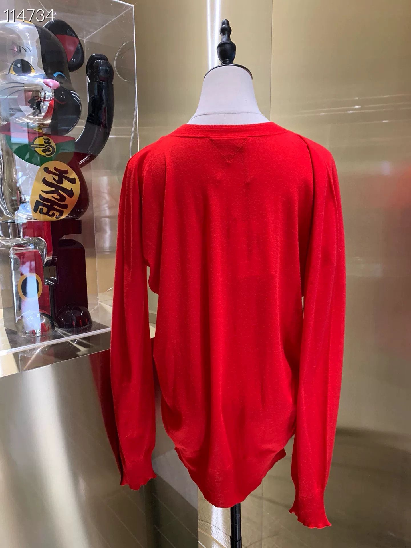 Bottega Veneta BV x074030 Red Knit Sweater Size S / US 4 / IT 40 - 2 Thumbnail