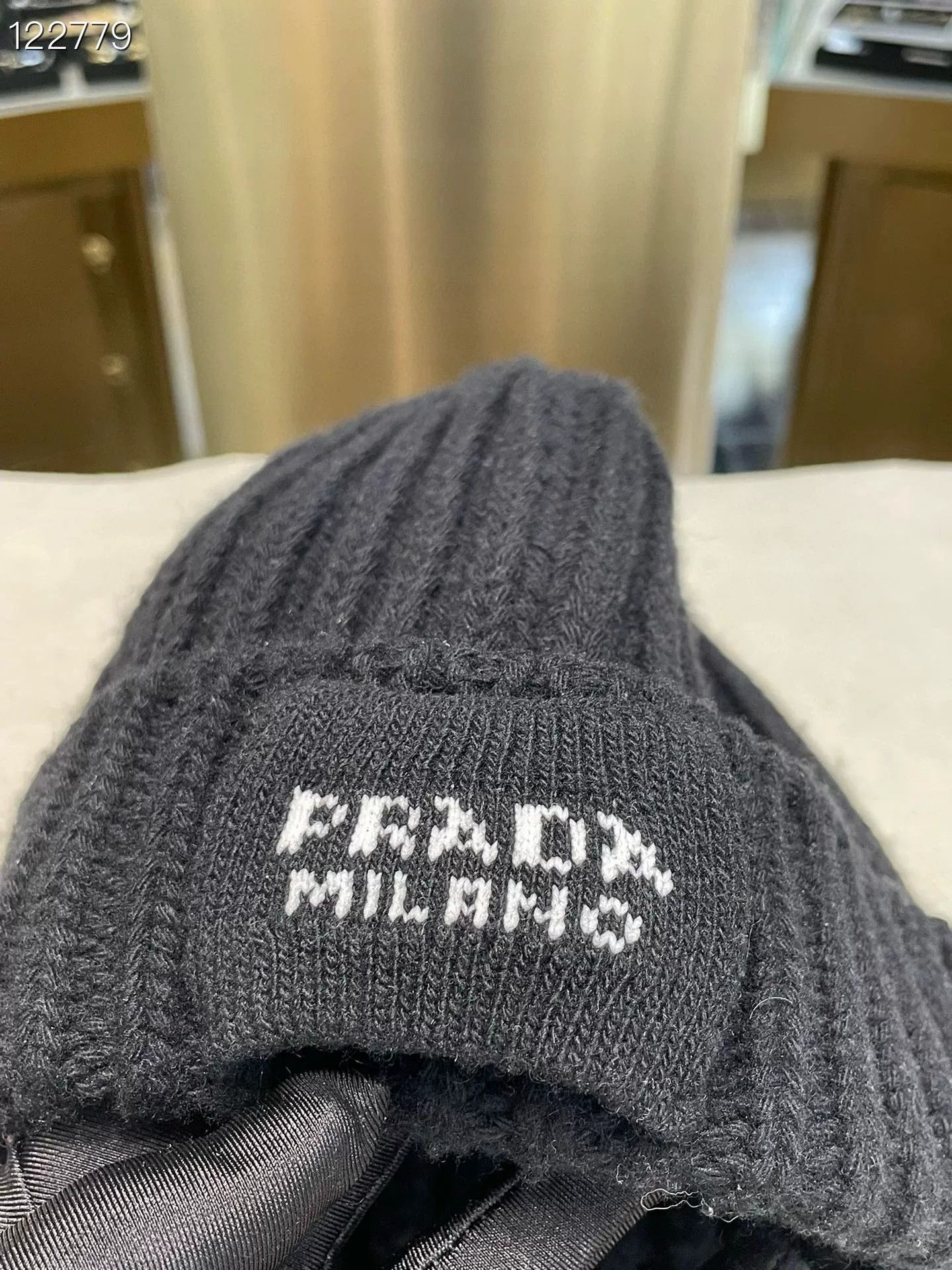 Prada Prada Beanie 040148V317 S Size ONE SIZE - 5 Thumbnail