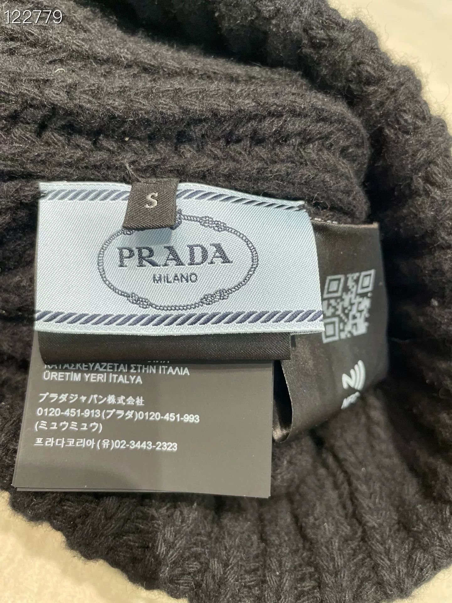 Prada Prada Beanie 040148V317 S Size ONE SIZE - 4 Thumbnail