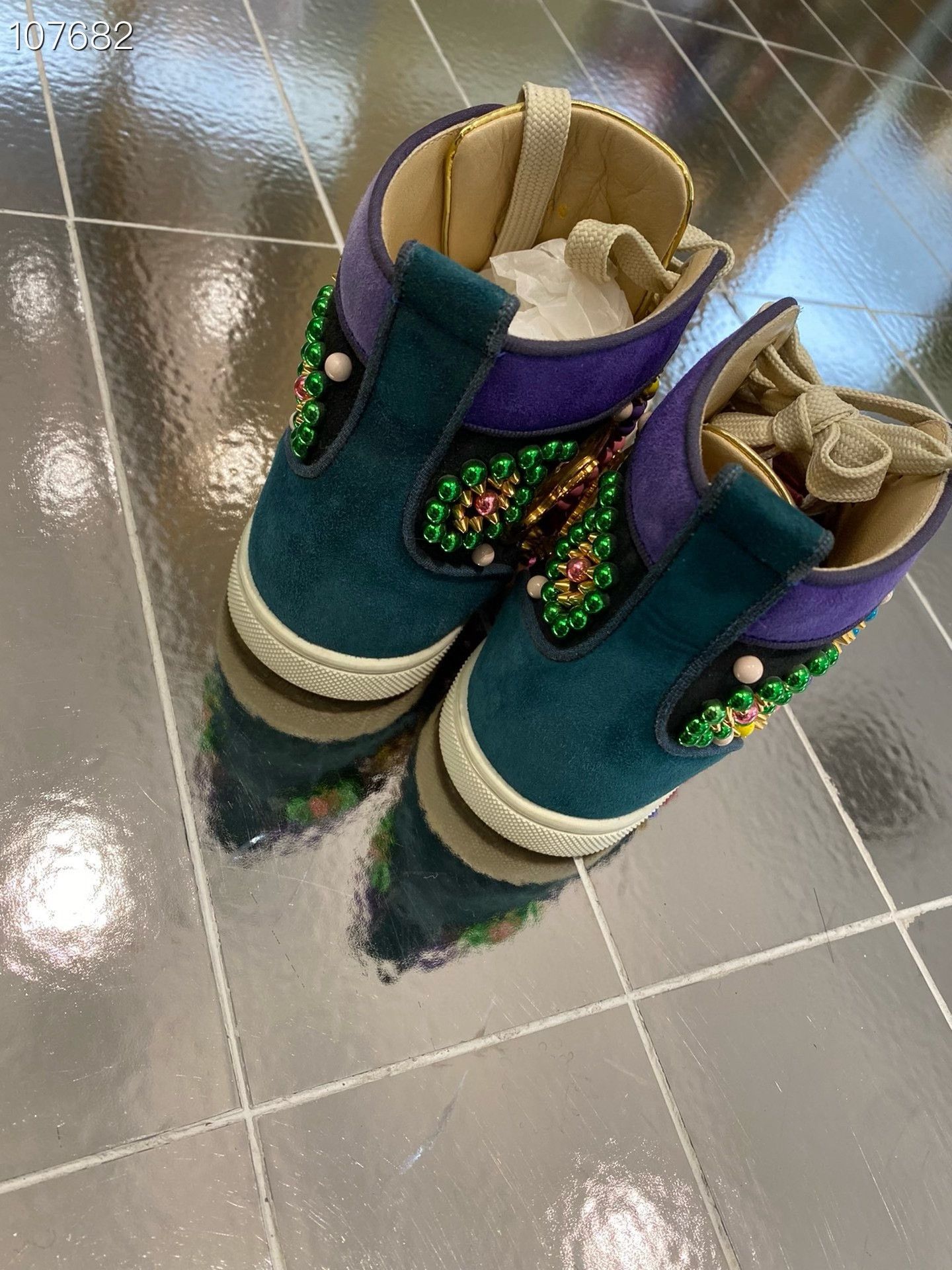 Other Limited Edition Colorful Studded Boots Size US 5 / IT 35 - 4 Thumbnail