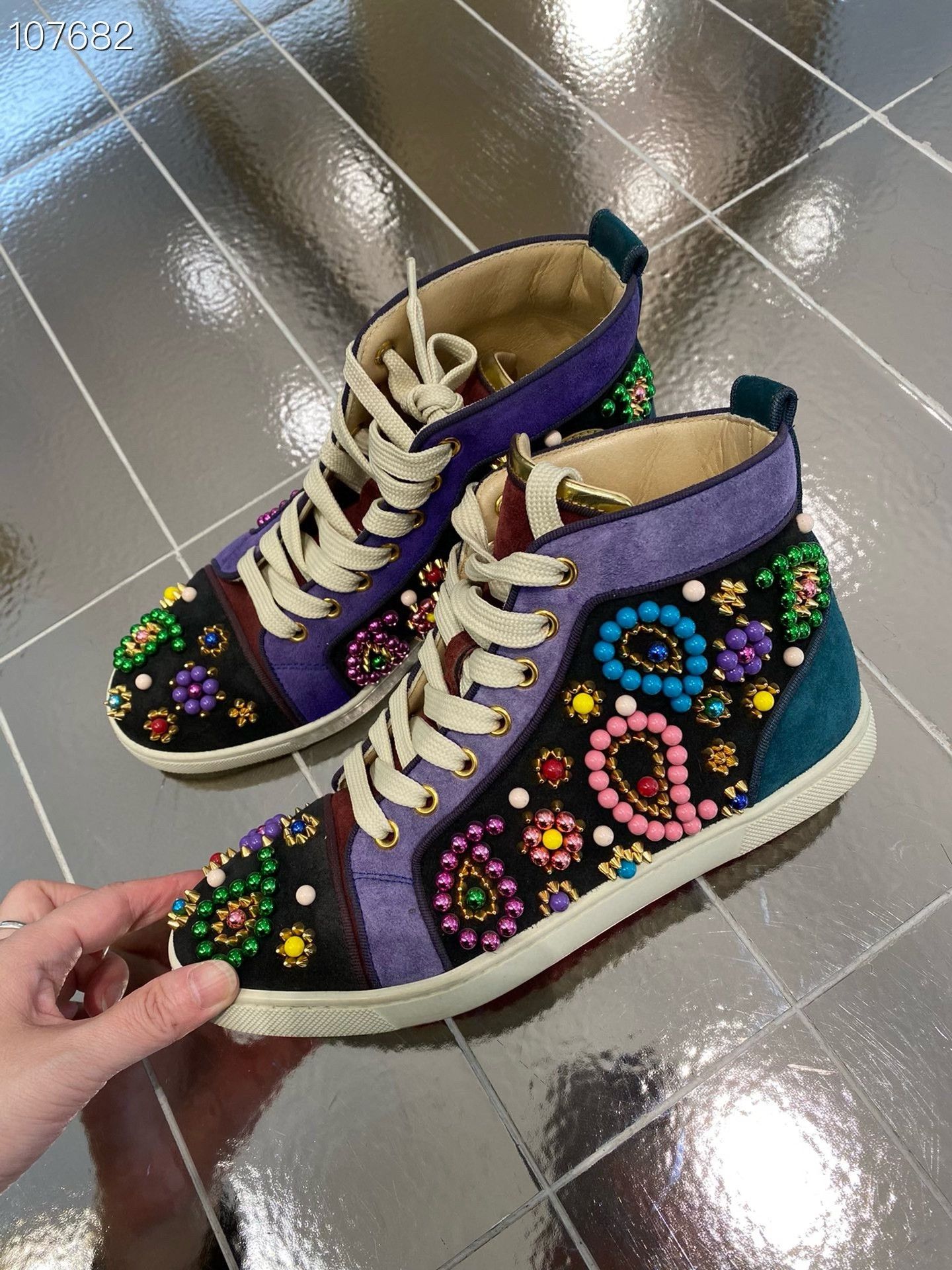 Other Limited Edition Colorful Studded Boots Size US 5 / IT 35 - 2 Thumbnail