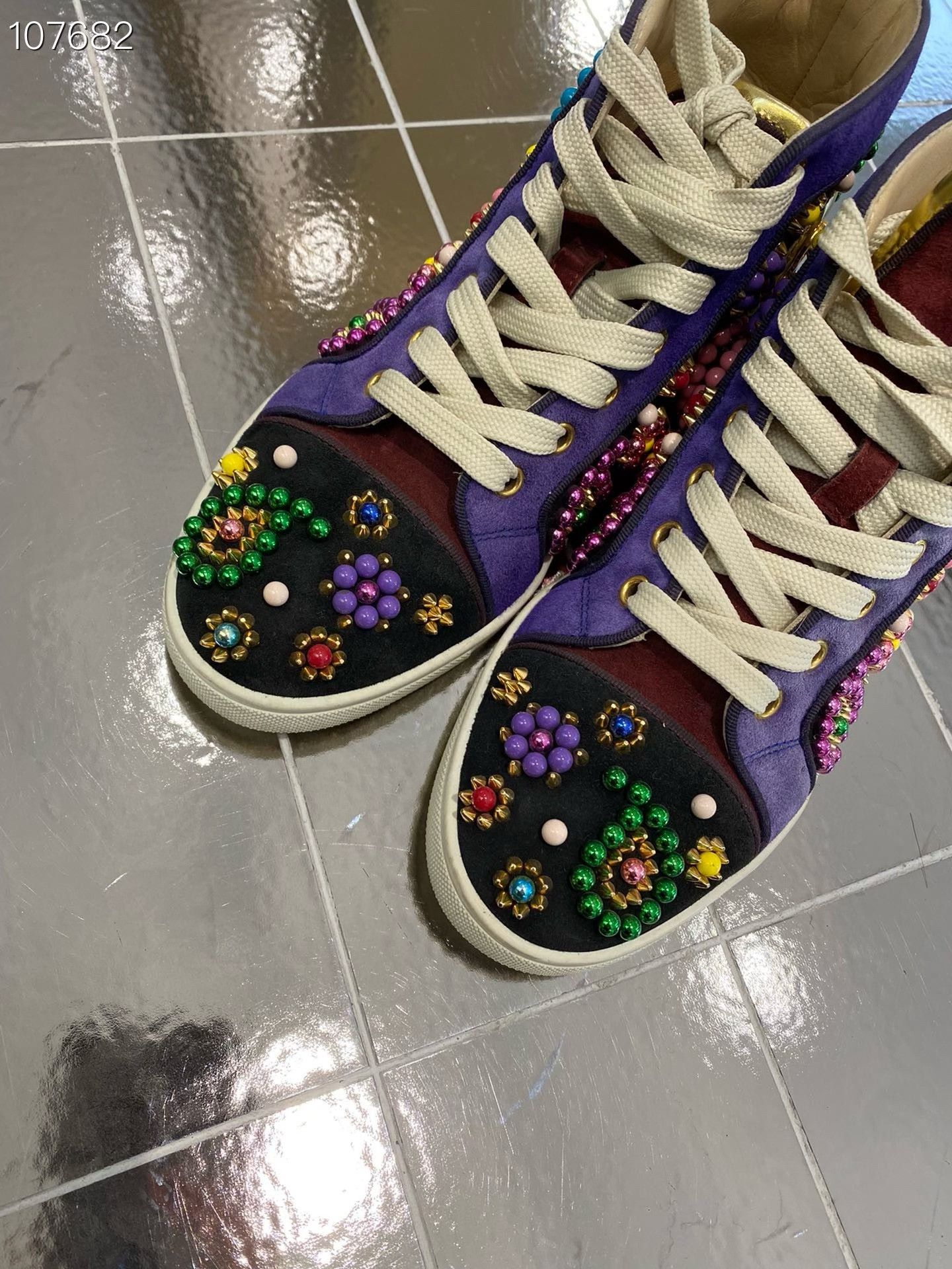 Other Limited Edition Colorful Studded Boots Size US 5 / IT 35 - 3 Thumbnail