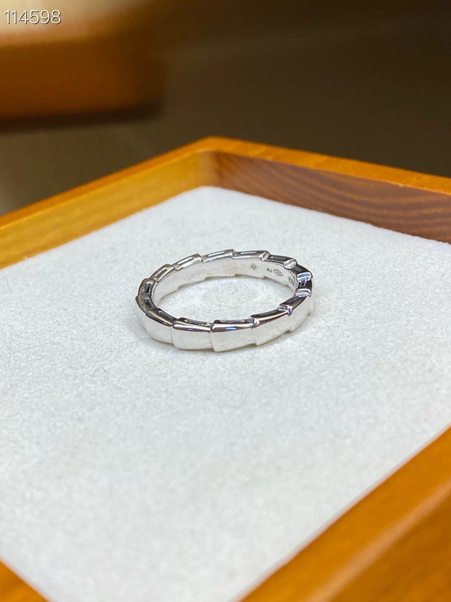 Bvlgari Bvlgari White Gold Snake Bone Ring Size ONE SIZE - 3 Thumbnail