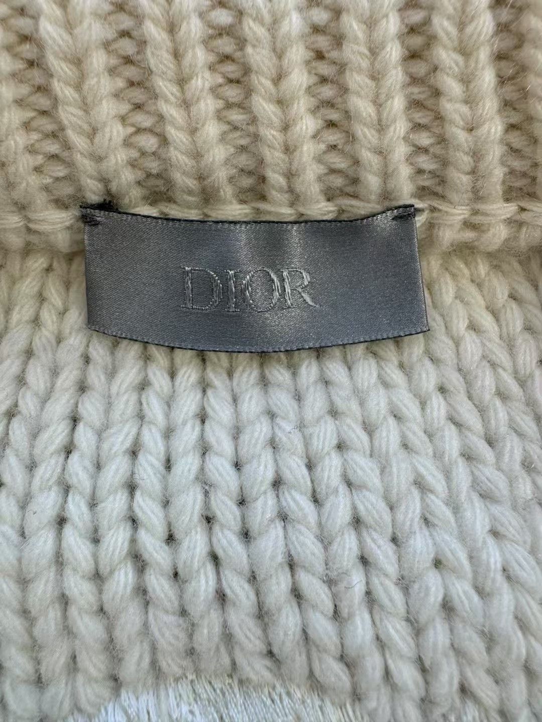 Sacai Dior Sacai Rose Embroidery Wool Sweater Size M / US 6-8 / IT 42-44 - 3 Thumbnail