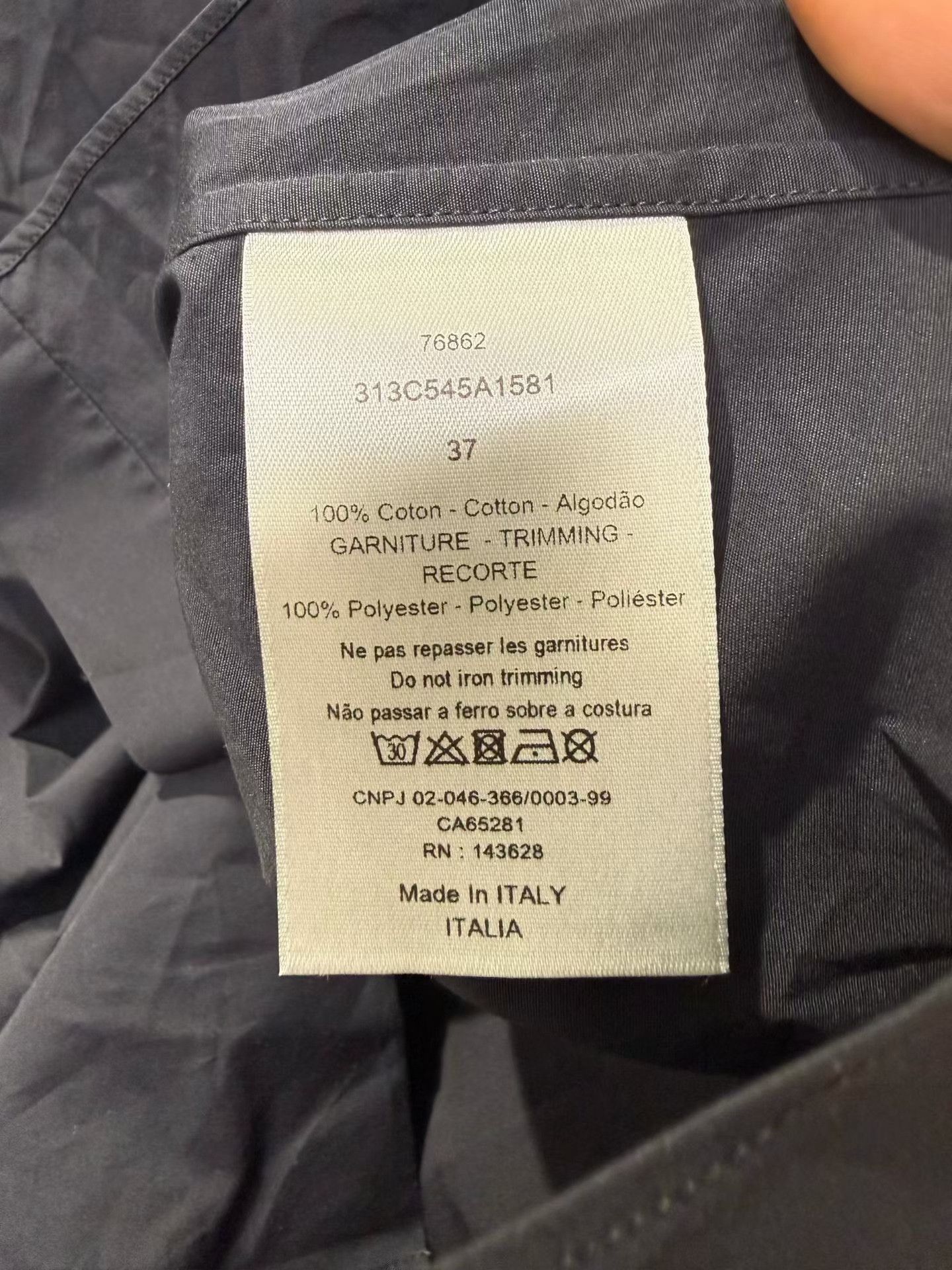Dior DIOR Black Embroidered Logo Shirt Size M / US 6-8 / IT 42-44 - 3 Thumbnail
