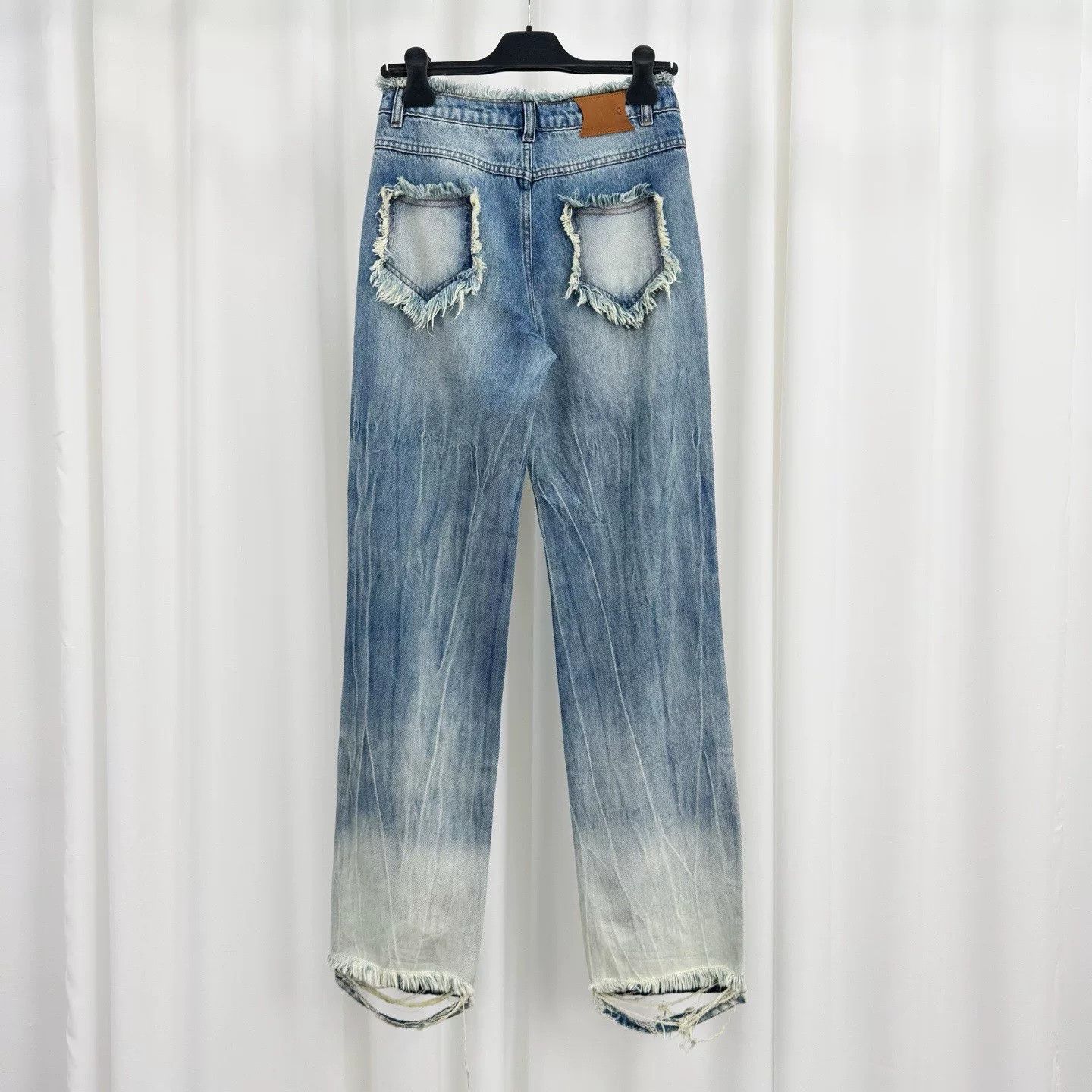 Other Rui Distressed Raw Hem Washed Denim Pants Size 28" / US 6 / IT 42 - 2 Thumbnail