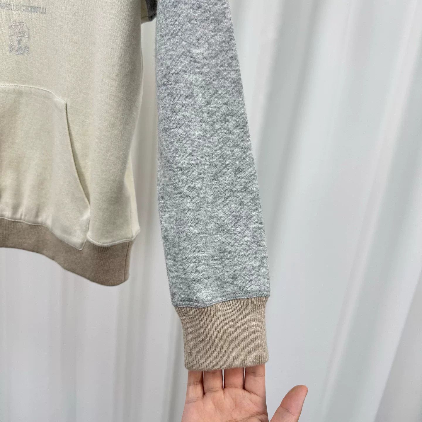 Brunello Cucinelli Brunello Cucinelli Letter Print Cashmere Hoodie Size M / US 6-8 / IT 42-44 - 3 Thumbnail