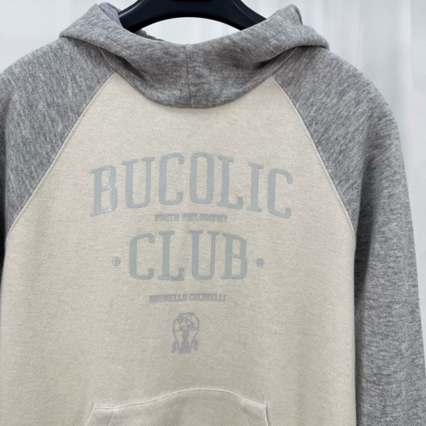 Brunello Cucinelli Brunello Cucinelli Letter Print Cashmere Hoodie Size M / US 6-8 / IT 42-44 - 2 Thumbnail