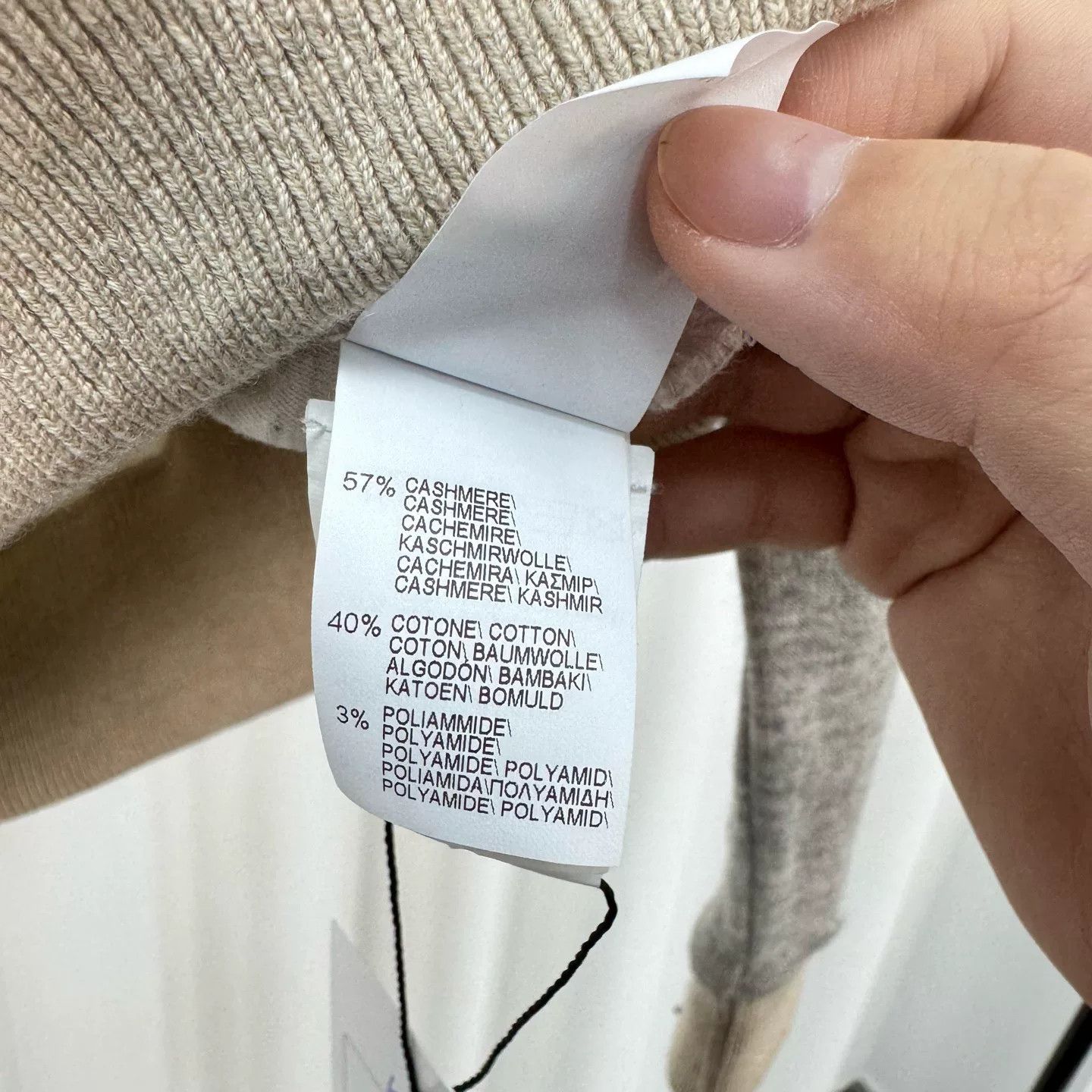 Brunello Cucinelli Brunello Cucinelli Letter Print Cashmere Hoodie Size M / US 6-8 / IT 42-44 - 6 Thumbnail