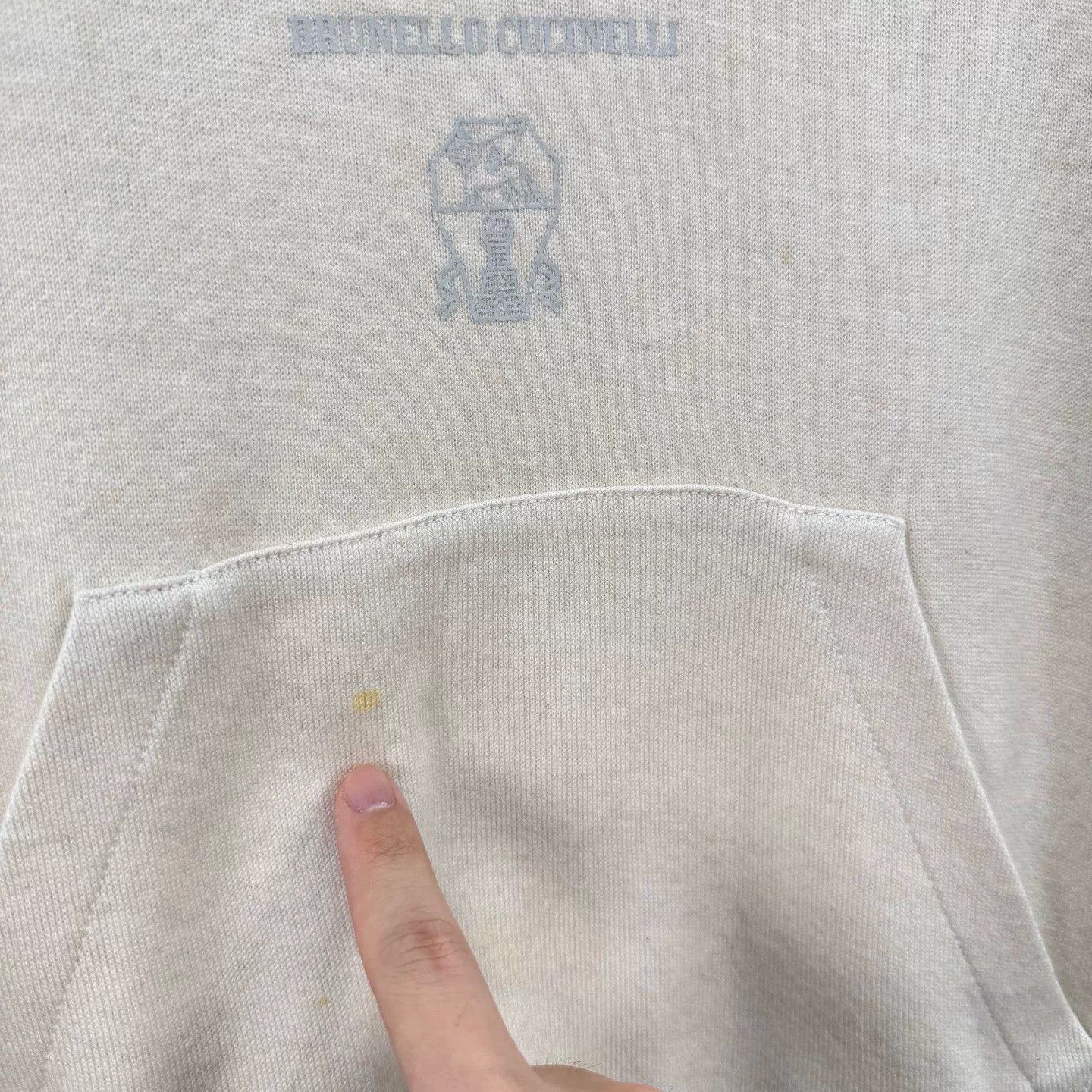 Brunello Cucinelli Brunello Cucinelli Letter Print Cashmere Hoodie Size M / US 6-8 / IT 42-44 - 4 Thumbnail