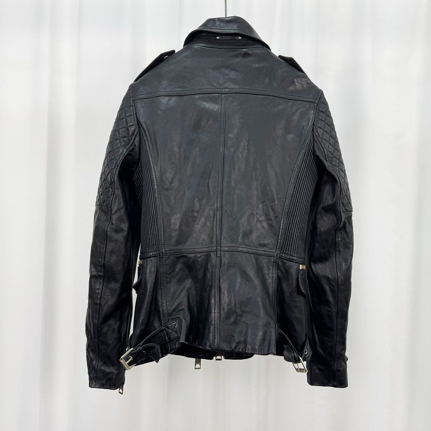 Burberry Burberry Lambskin Biker Jacket Size M / US 6-8 / IT 42-44 - 2 Thumbnail
