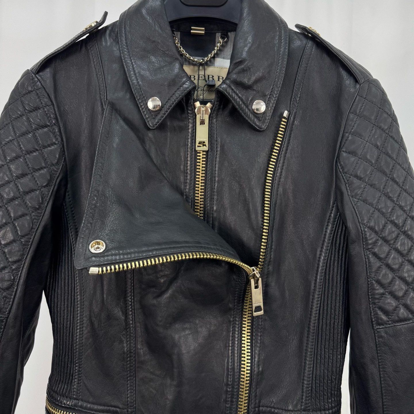 Burberry Burberry Lambskin Biker Jacket Size M / US 6-8 / IT 42-44 - 3 Thumbnail