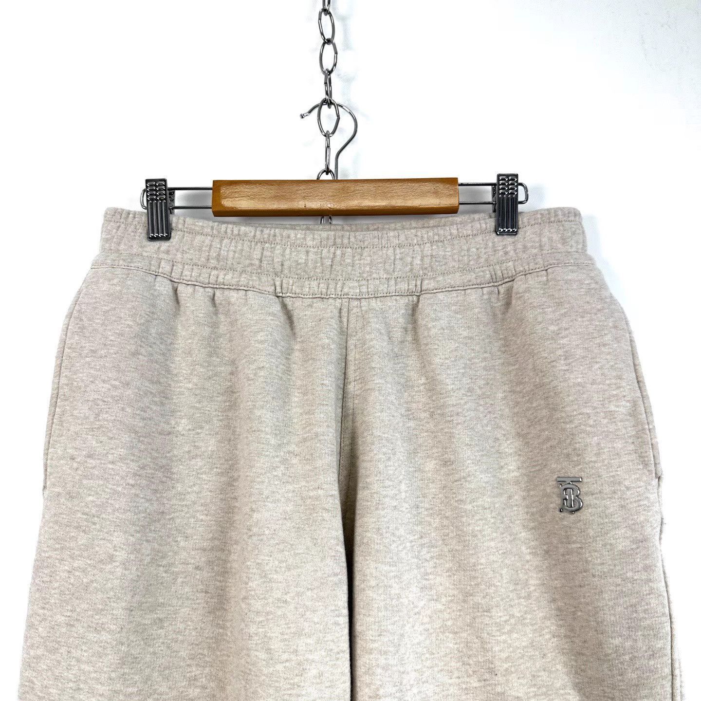 Burberry Beige Sweatpants with Elastic Waist and Cuffed Ankles Size US 30 / EU 46 - 3 Thumbnail