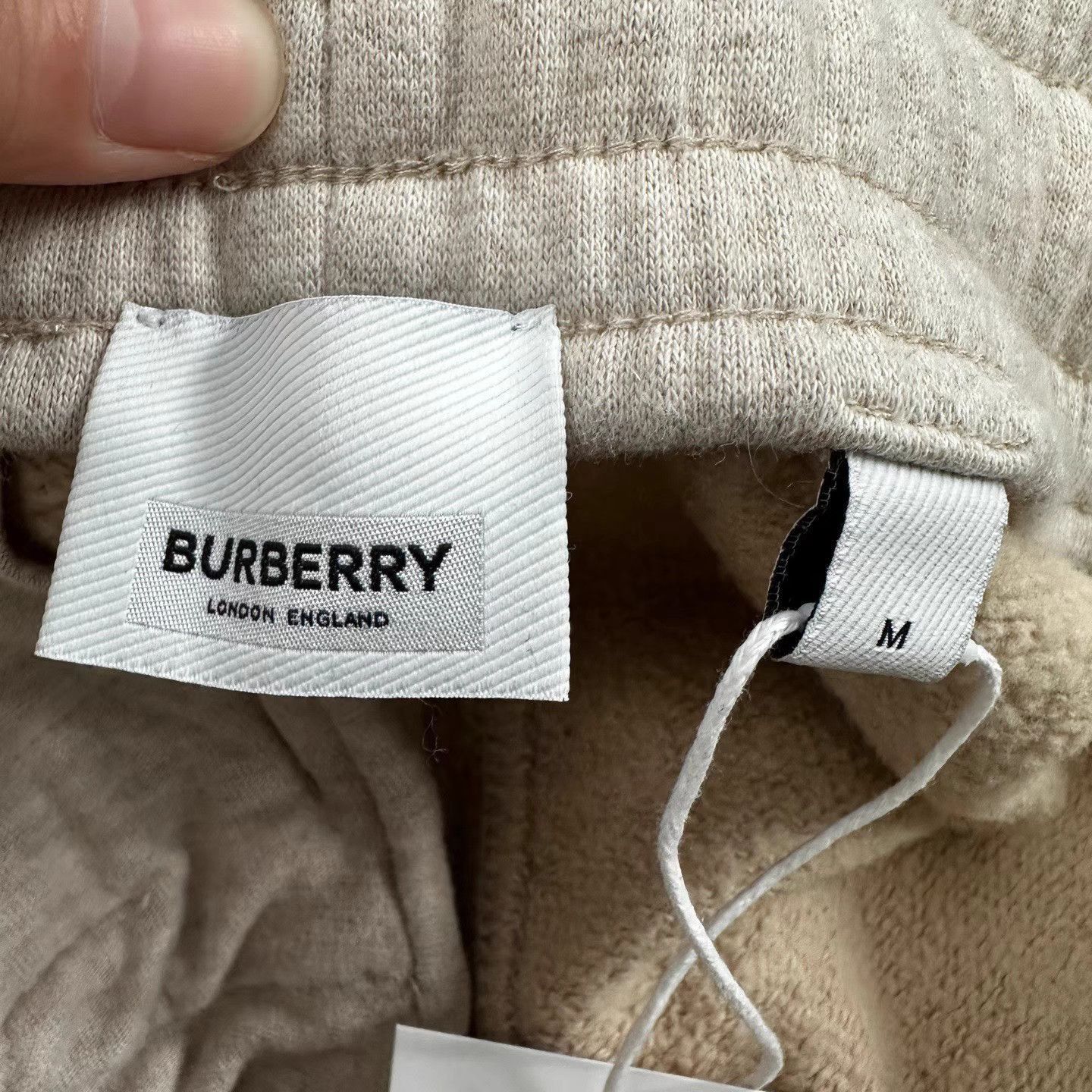 Burberry Beige Sweatpants with Elastic Waist and Cuffed Ankles Size US 30 / EU 46 - 5 Thumbnail