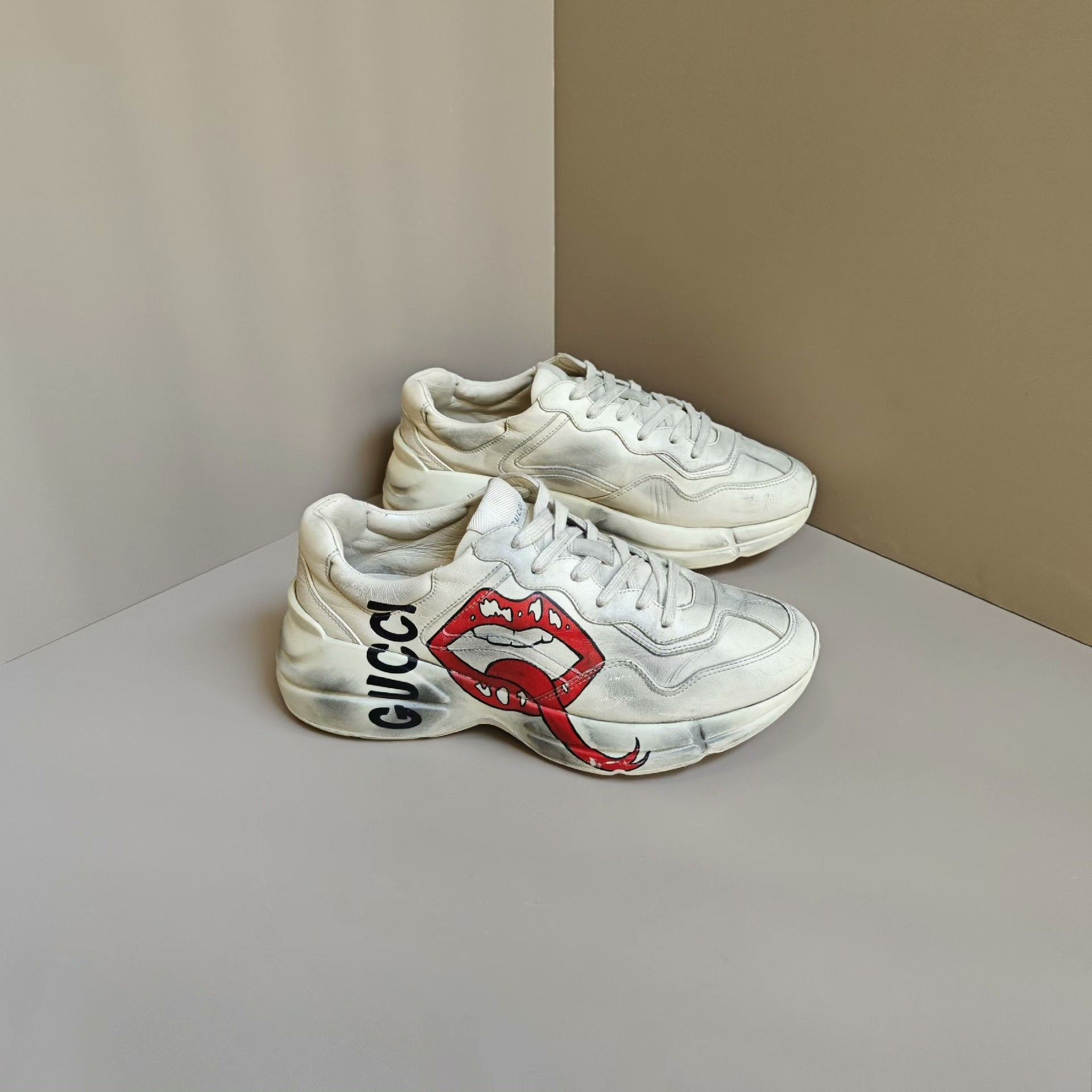 Gucci Gucci Printed Lowtop Sneakers 8 Men Size US 8 / EU 41 - 4 Thumbnail