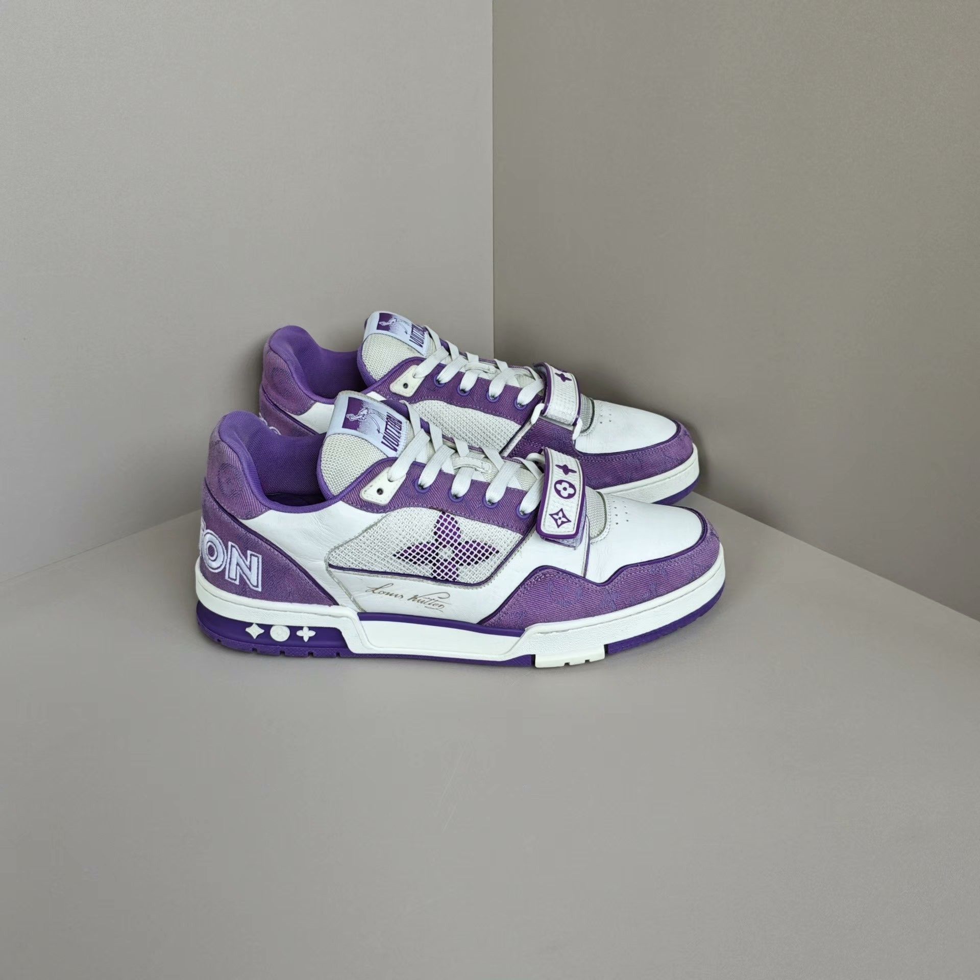 Louis Vuitton Louis Vuitton Training Purple Lowtop Sneakers 11 Men Size US 11 / EU 44 - 4 Thumbnail