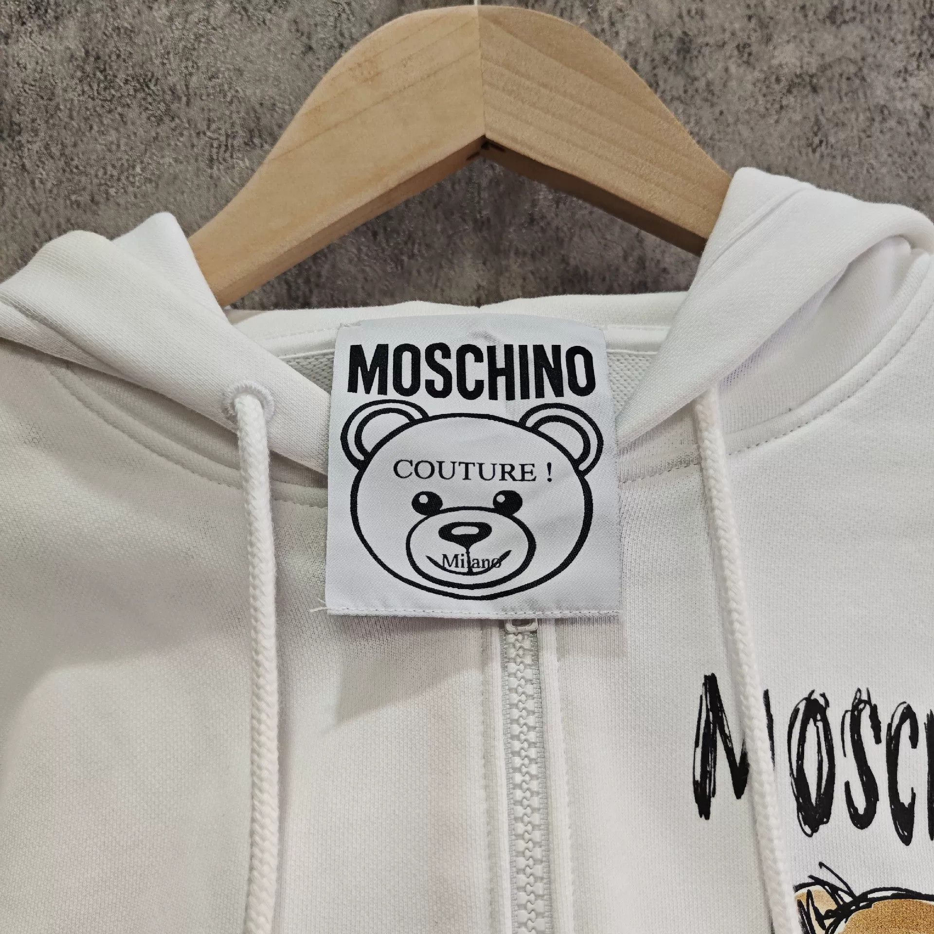Moschino Moschino Cropped Hoodie it_42 Women Size M / US 6-8 / IT 42-44 - 3 Thumbnail