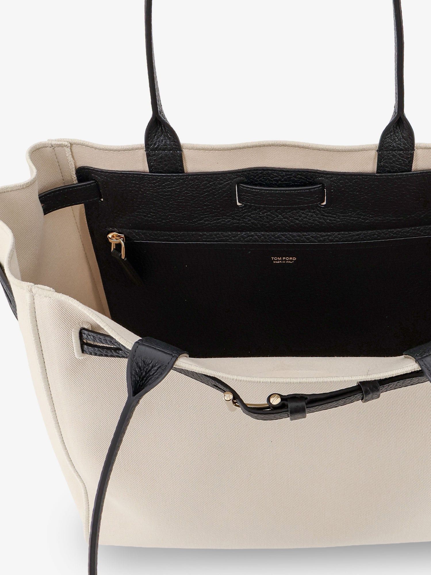 Tom Ford Canvas Shoulder Bag With Engraved Logo On The Front Size ONE SIZE - 5 Thumbnail