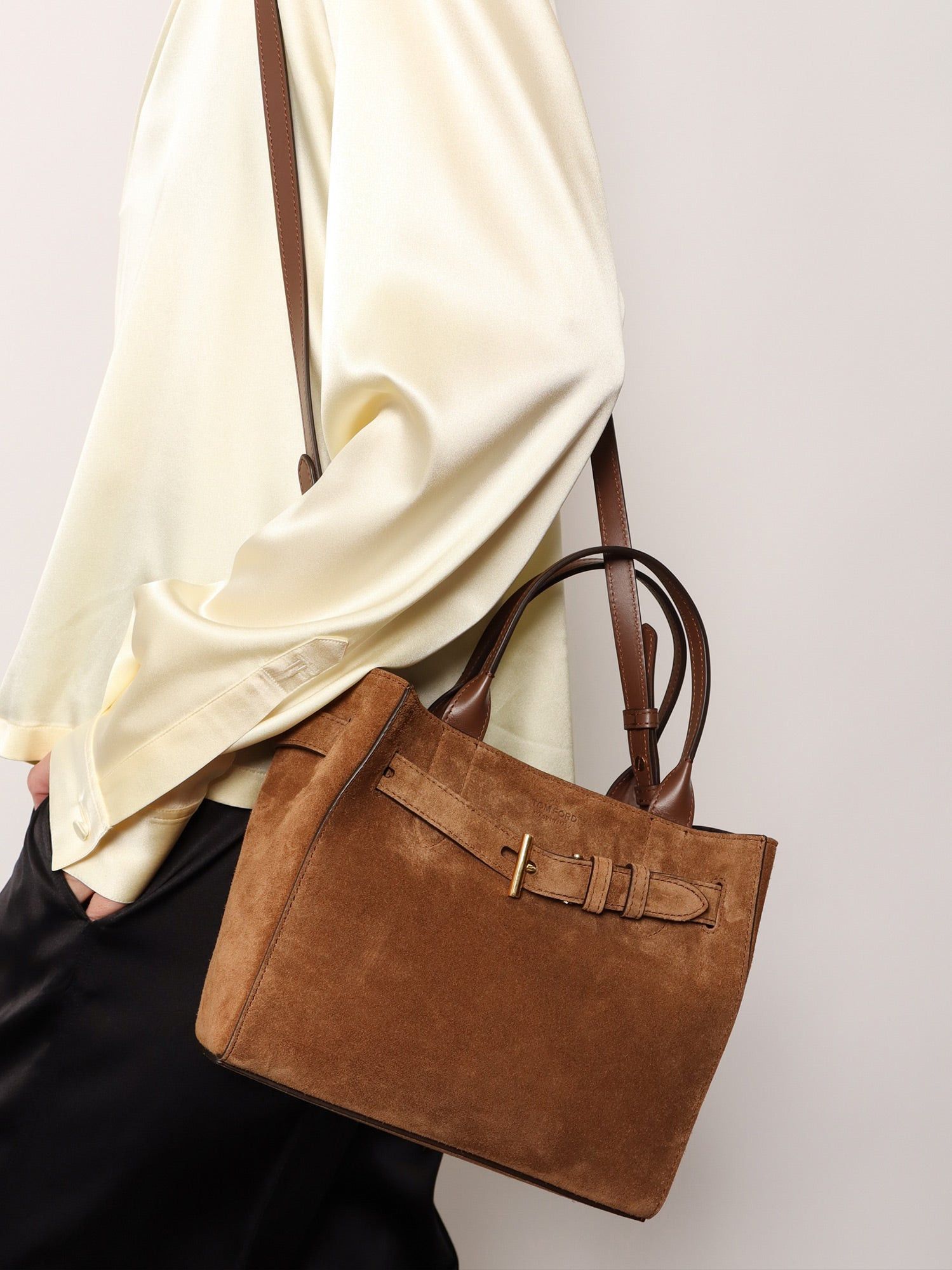 Tom Ford Audrey Suede Handbag Size ONE SIZE - 5 Thumbnail