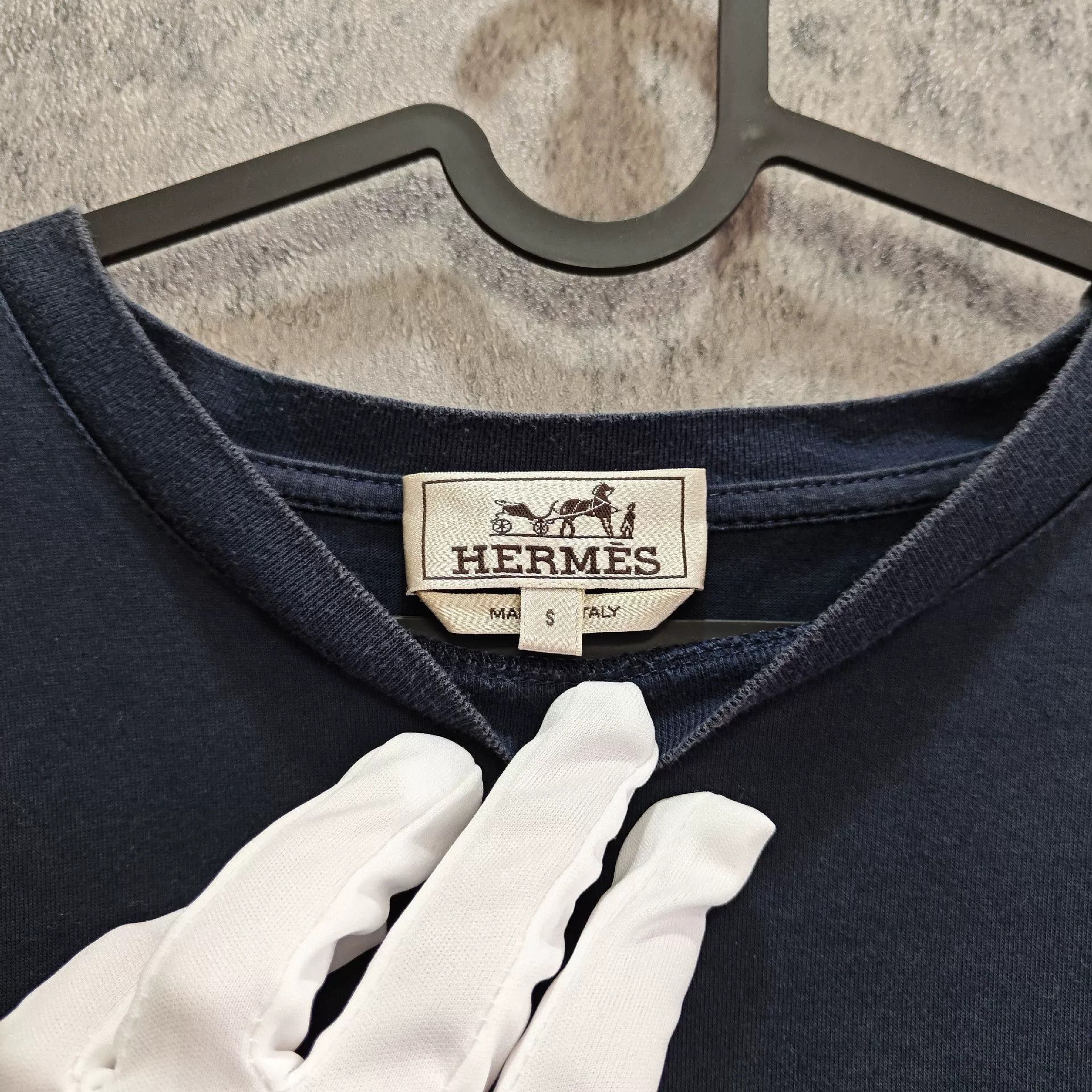 Hermes Hermes Retro Embroidered T-Shirt s Men Size US S / EU 44-46 / 1 - 3 Thumbnail