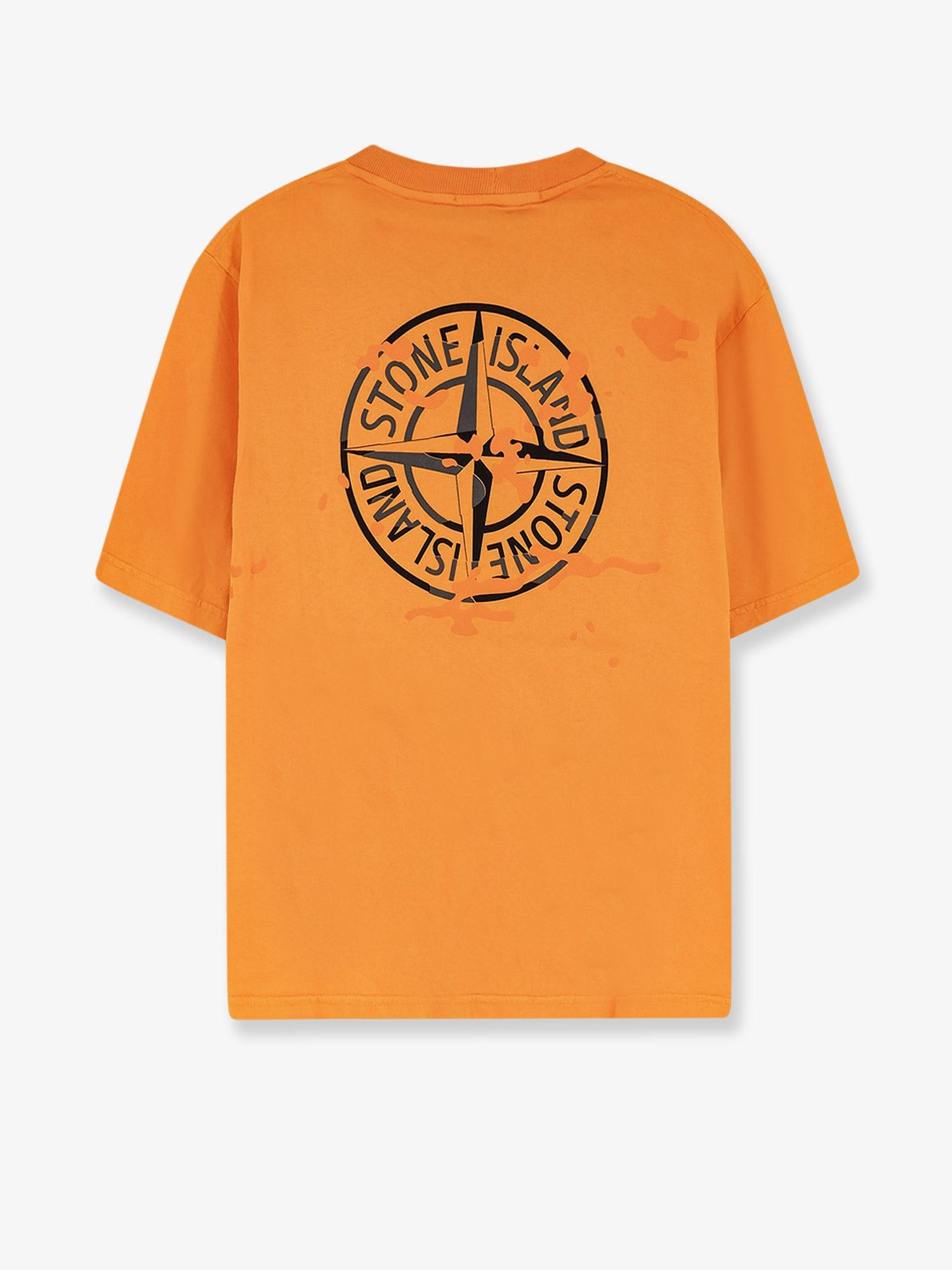 Stone Island Cotton T-Shirt With Tone-On-Tone Logo Print On The Front Size US S / EU 44-46 / 1 - 2 Thumbnail
