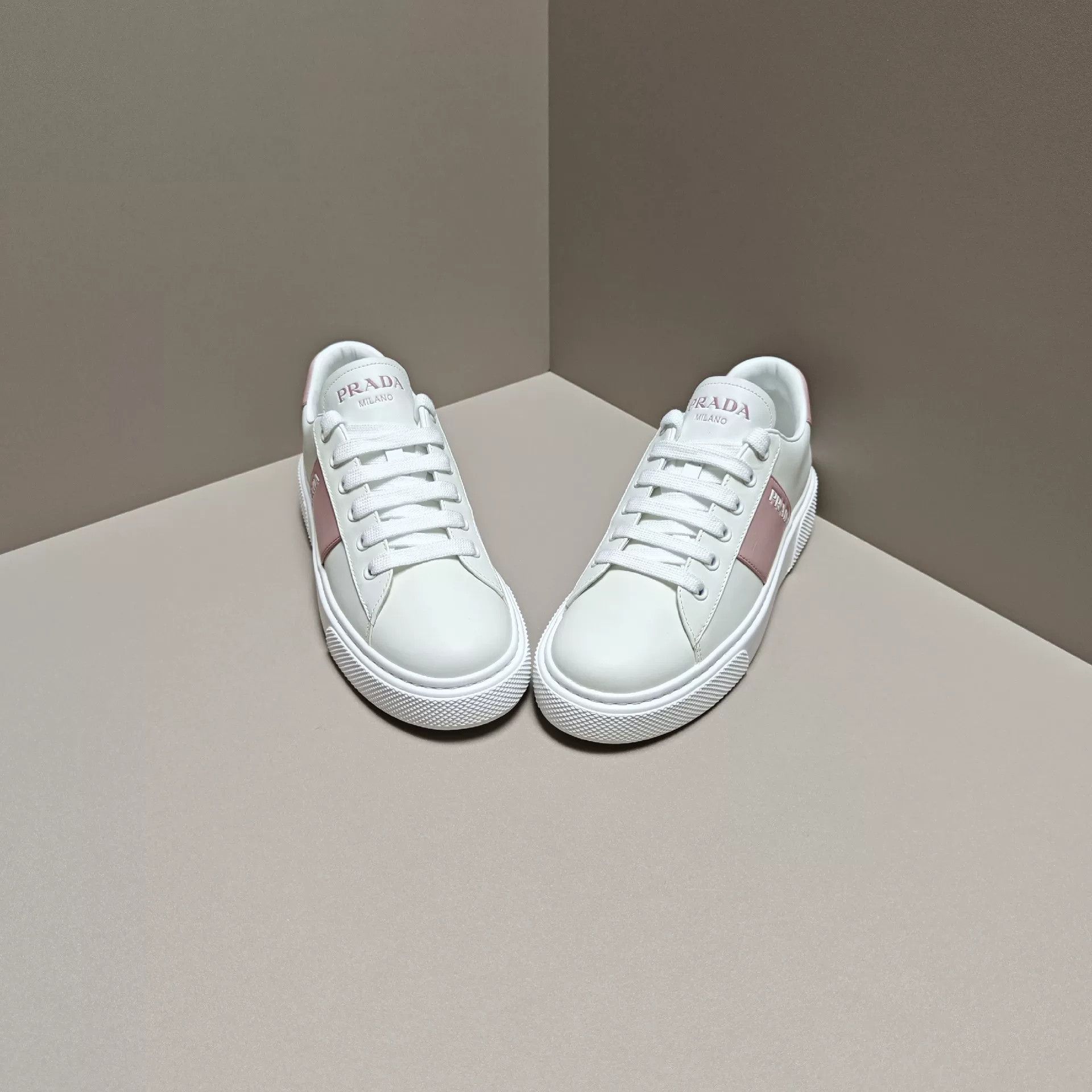 Prada Prada Pink Lowtop Sneakers us_6 Women Size US 6 / IT 36 - 2 Thumbnail