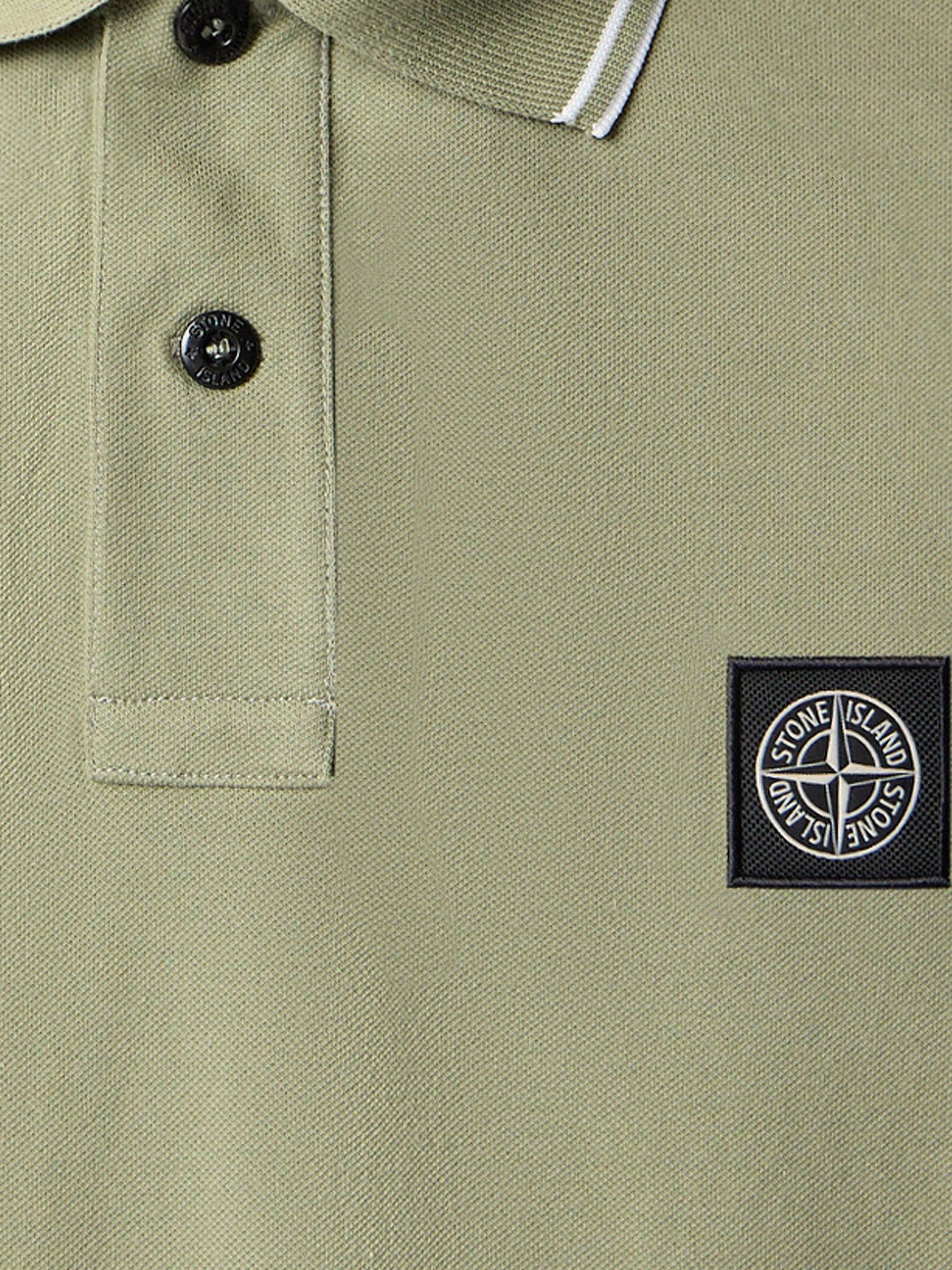 Stone Island Stretch Organic Cotton Polo Shirt Size US L / EU 52-54 / 3 - 3 Thumbnail