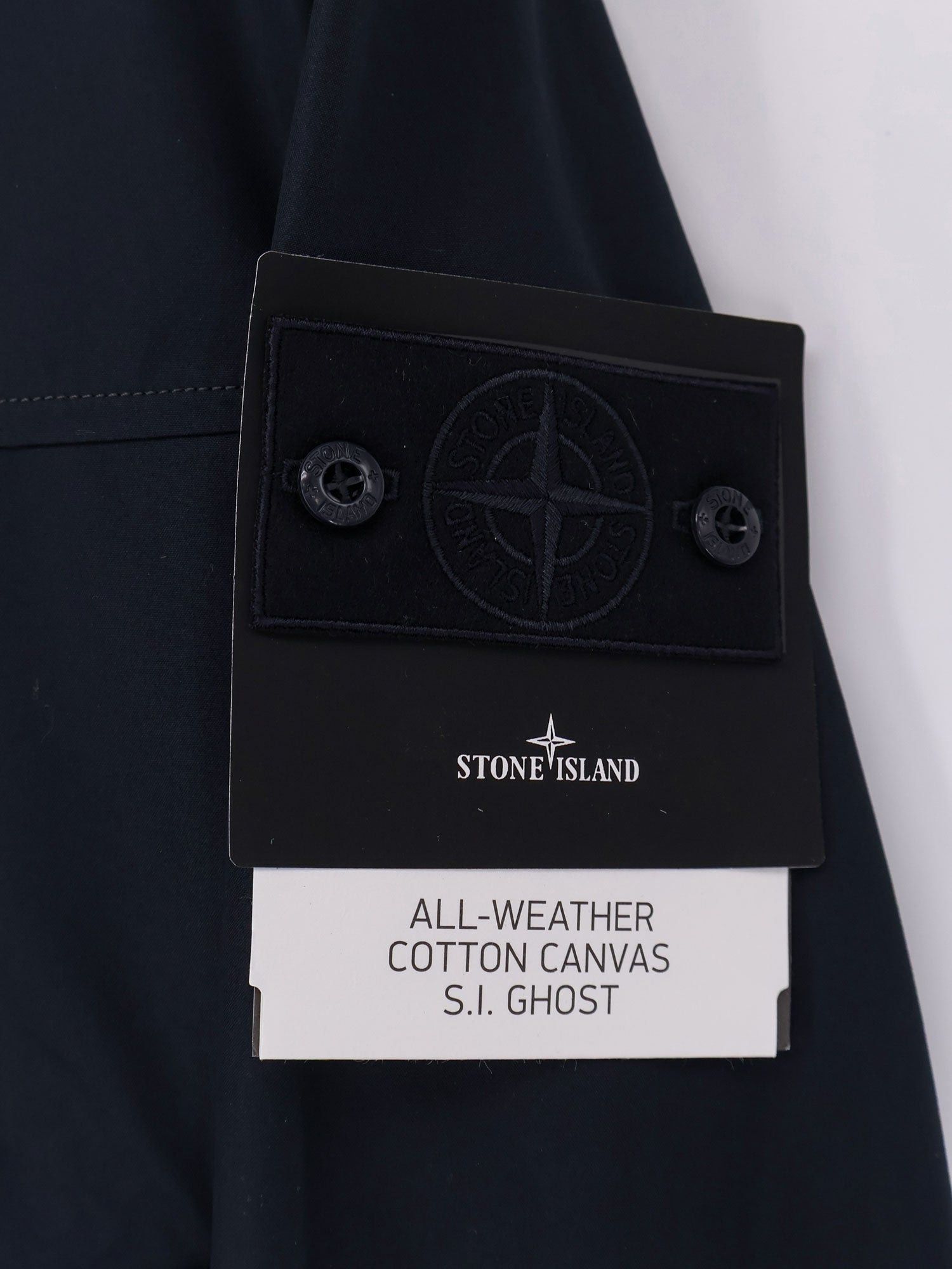 Stone Island All-Weather Cotton Canvas S.I. Ghost Jacket Size US XL / EU 56 / 4 - 3 Thumbnail