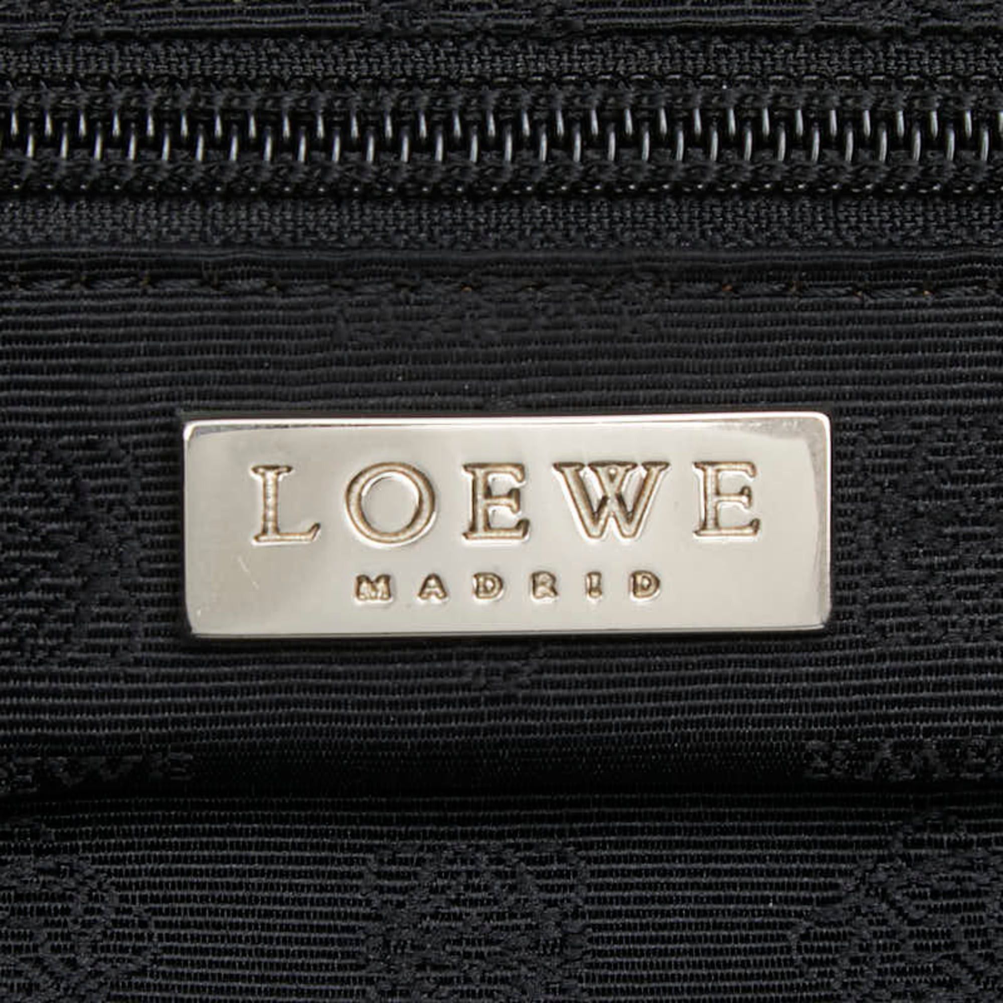 Loewe Loewe Anagram Crossbody Shoulder Bag, Beige/Black Canvas Leather, Women's LOEWE Size ONE SIZE - 9 Thumbnail
