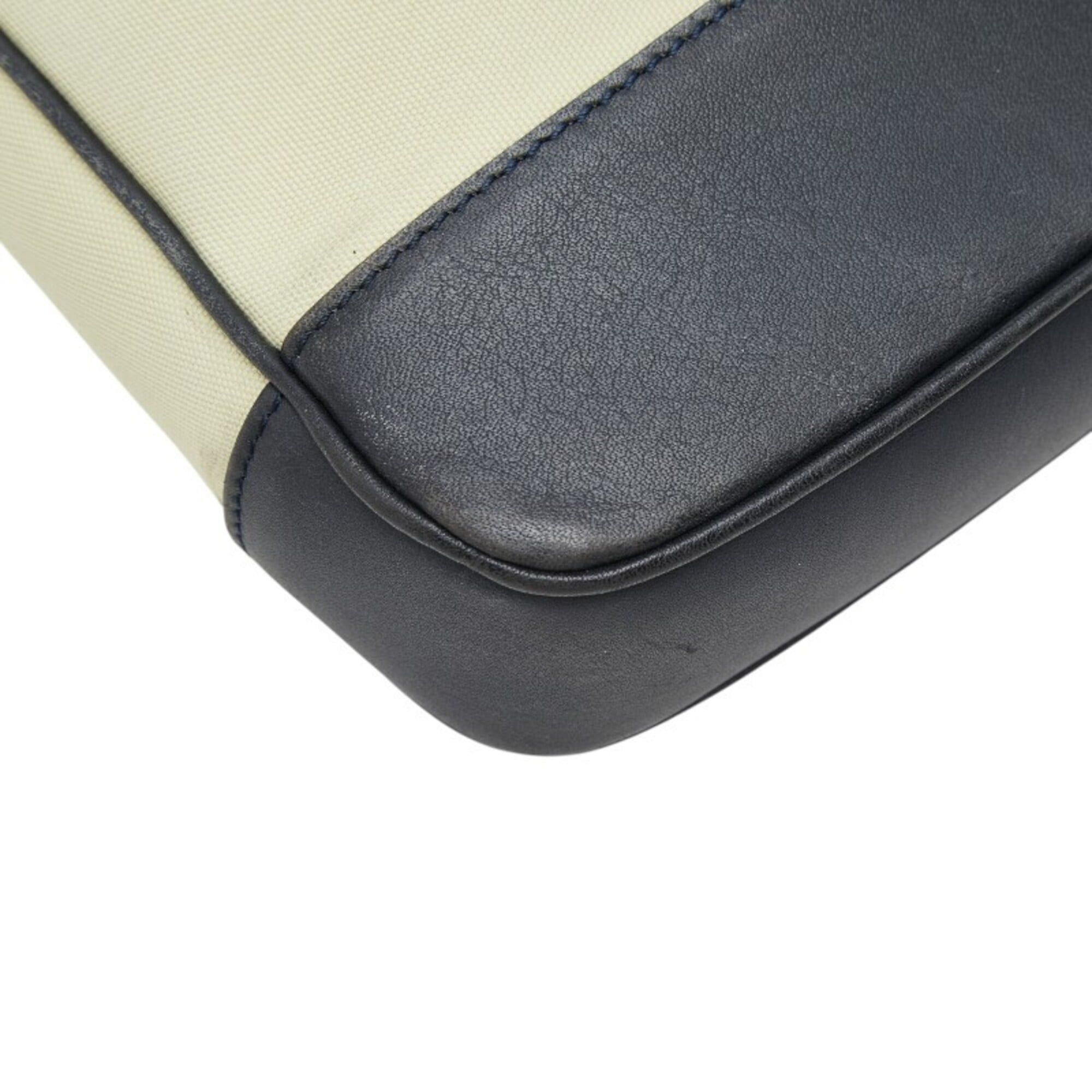 Loewe Loewe Anagram Crossbody Shoulder Bag, Beige/Black Canvas Leather, Women's LOEWE Size ONE SIZE - 7 Thumbnail