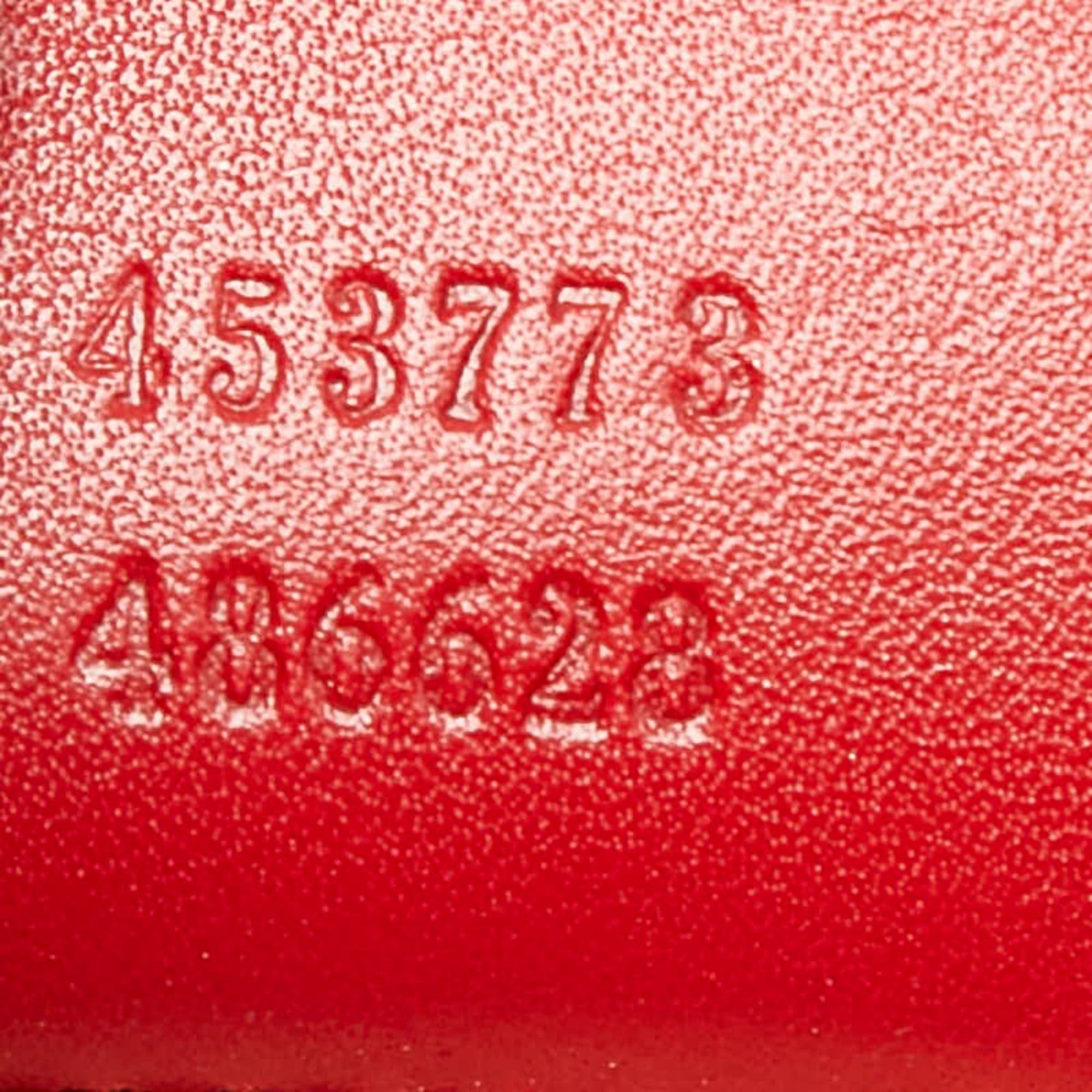 Gucci Gucci Guccissima Chain Tote Bag 453773 Red Leather Women's GUCCI Size ONE SIZE - 12 Thumbnail